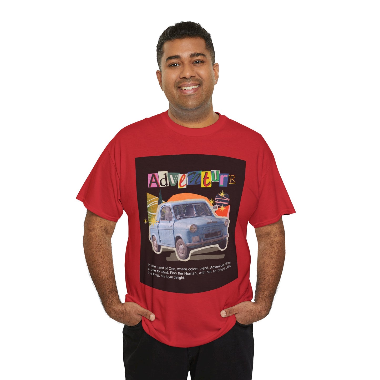 Adventure-Themed Unisex Cotton Tee, Retro Car Graphic Tee, Travel T-Shirt, Gift for Adventurers, Vintage Exploration Top