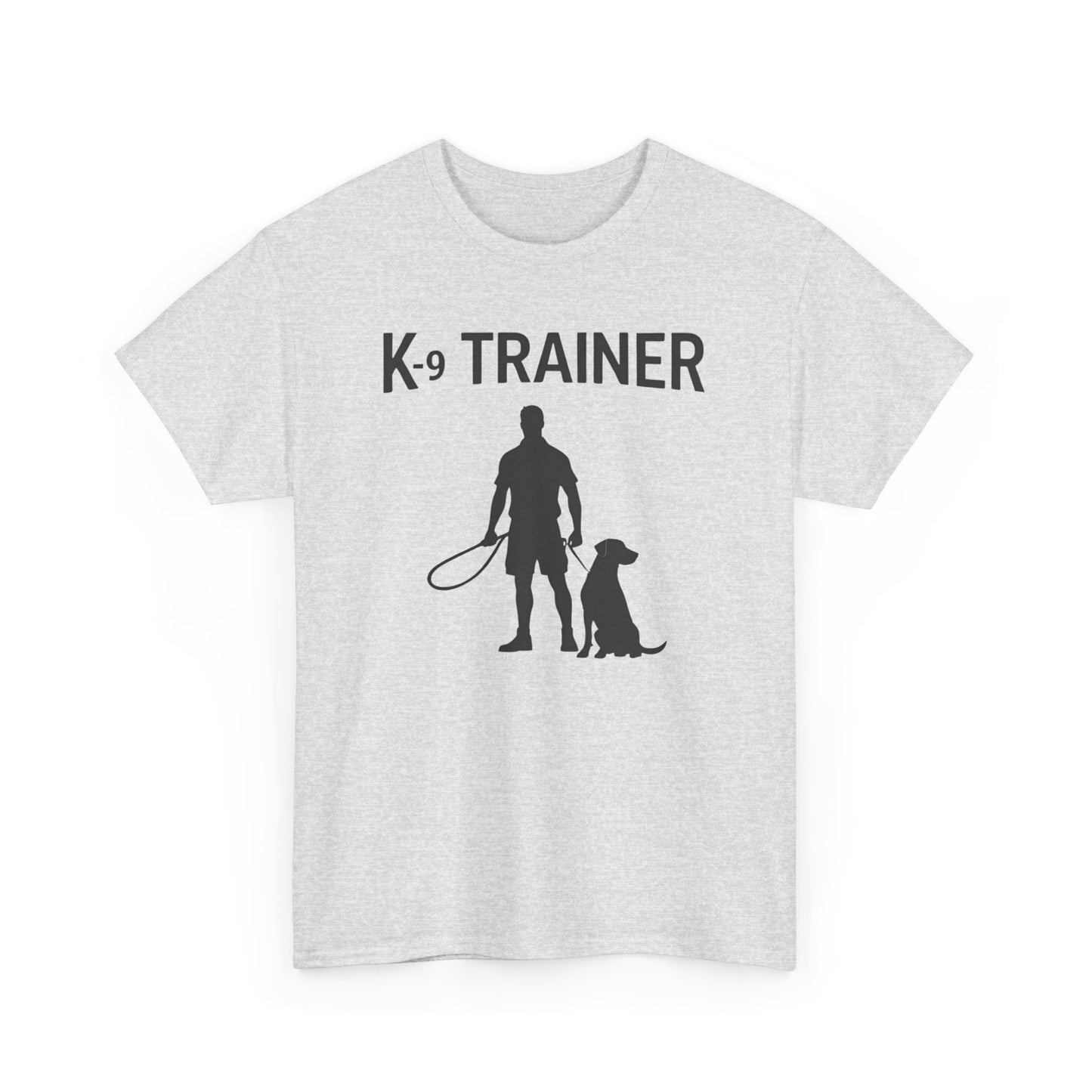 K-9 Trainer  Heavy Cotton T-Shirt, Dog Owner Gift, Police Dog Shirt, Animal Enthusiast Apparel, Casual Style Tee