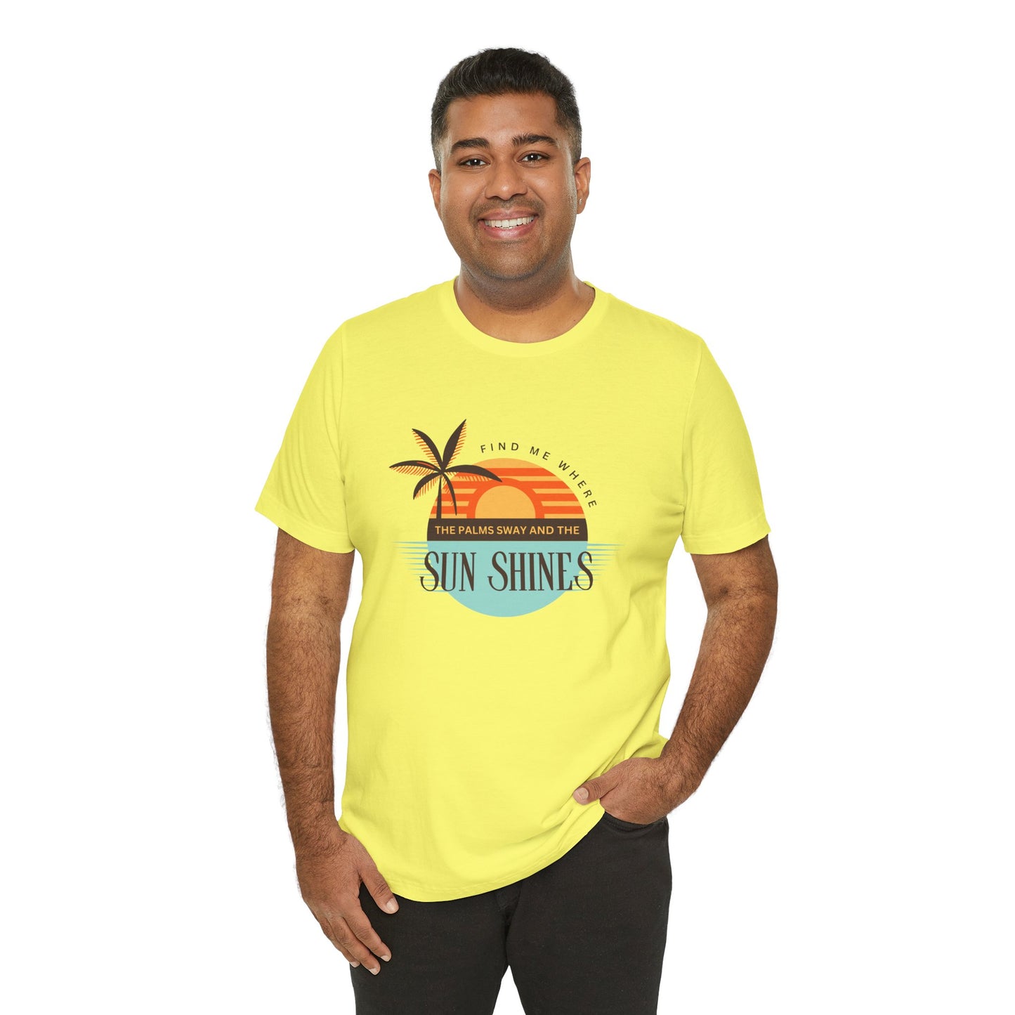 Tropical Vibes Tee - Relaxing Beach Sunset Design for Travelers and Summer Lovers, Perfect Gift for Vacations, Beach Days, and Casual Style