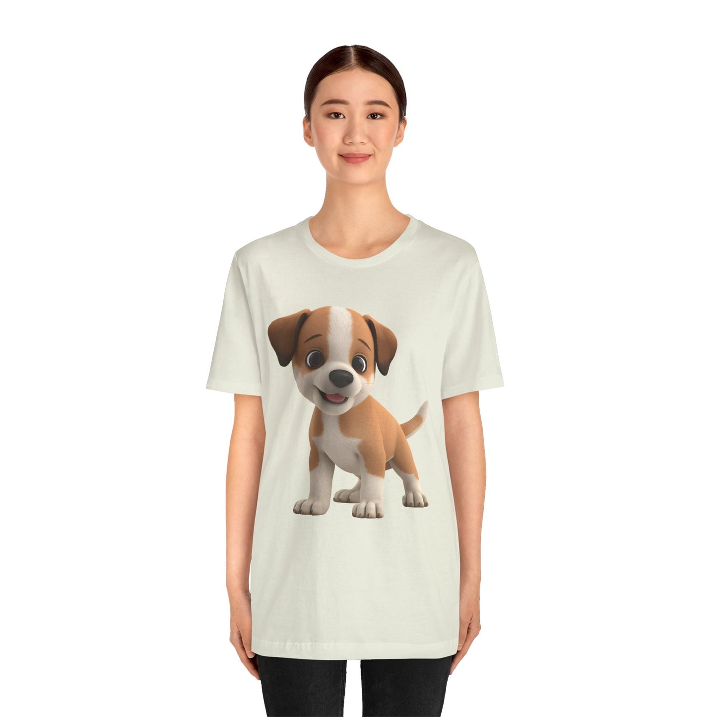 Cute Dog 3D Graphic Tee, Fun Animal Shirt, Dog Lover Gift, Playful Fashion Statement