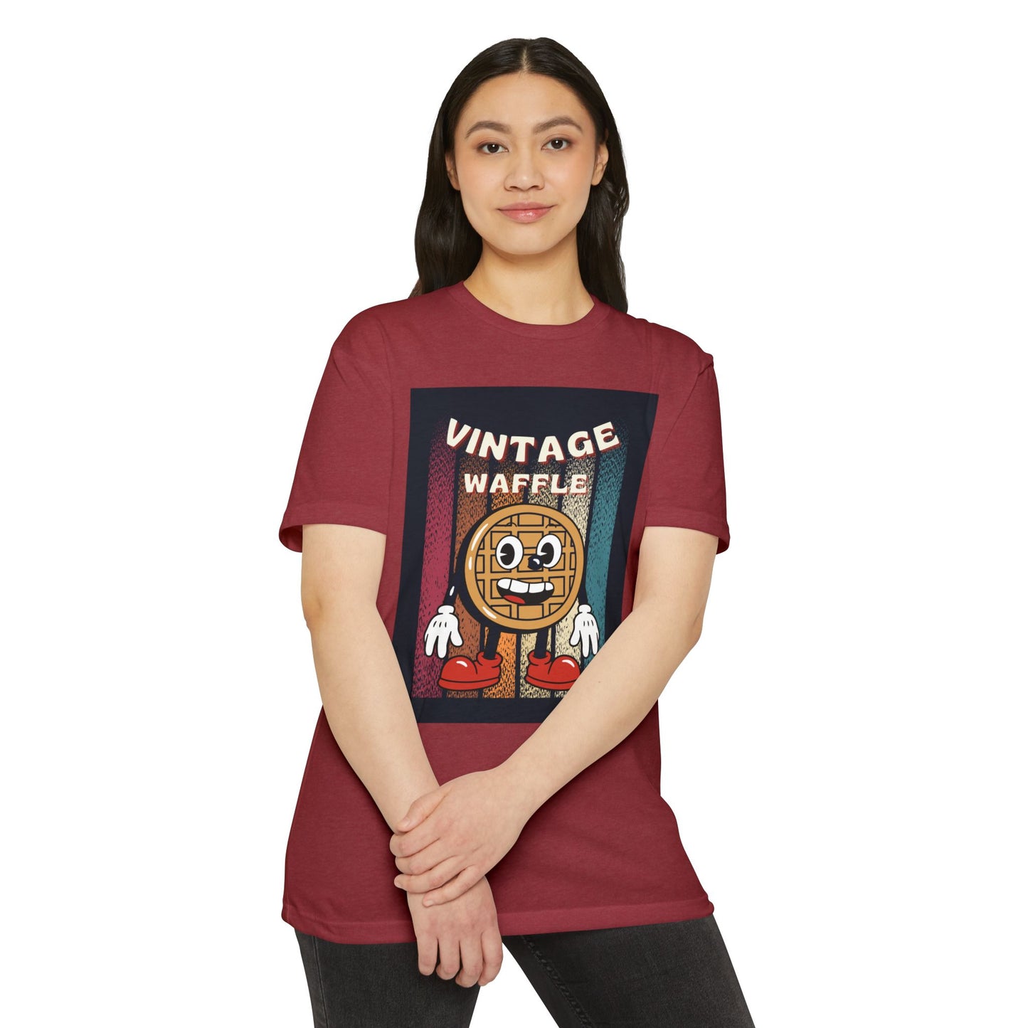Vintage Waffle Unisex T-Shirt, Fun Retro Tee, Foodie Apparel, Perfect Gift for Breakfast Lovers, Casual Everyday Wear, Unique Graphic Shirt