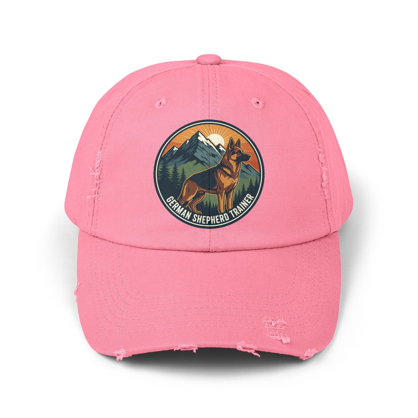 German Shepherd Trainer Cap | Distressed Hat for Dog Lovers | Perfect Gift for Pet Trainers