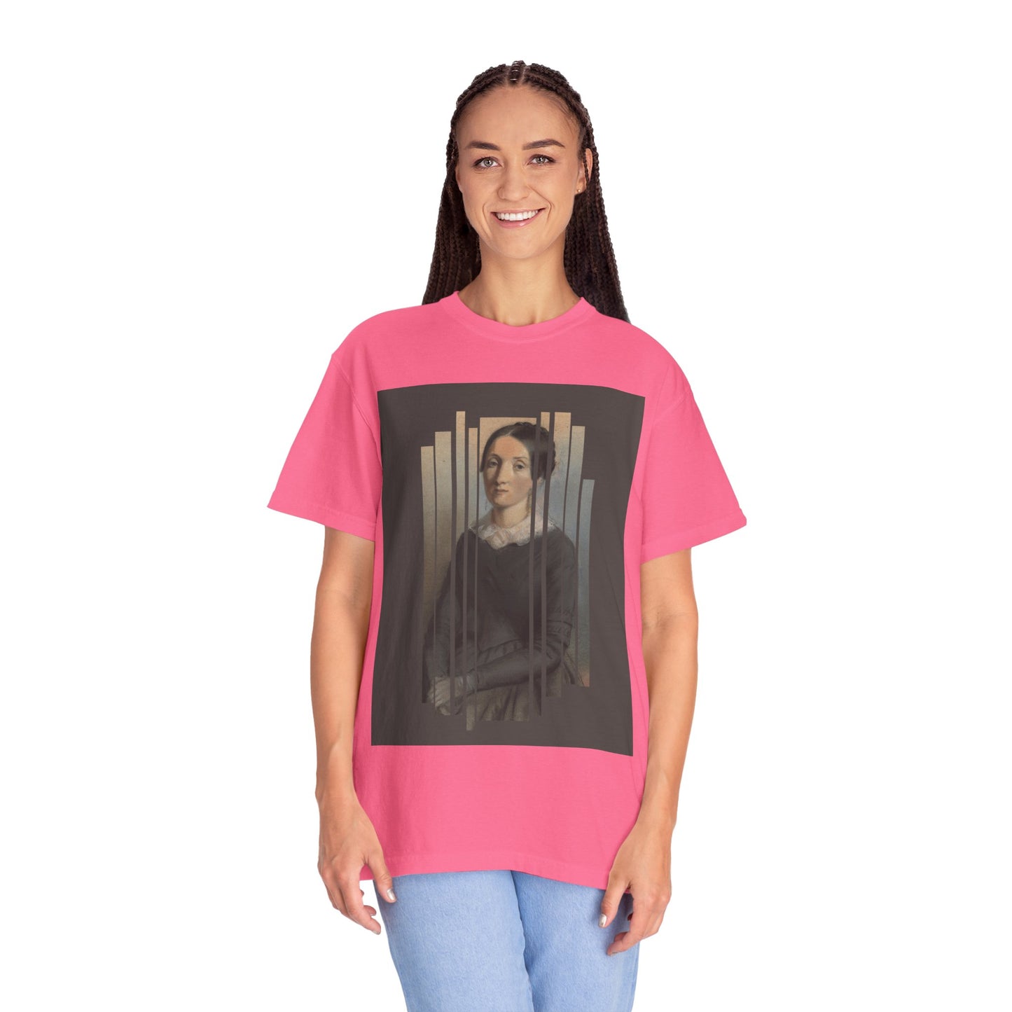 Vintage Aesthetic Art Tee, Unisex Garment-Dyed T-shirt with Artistic Design, Casual Wear, Gift for Art Lovers, Trendy Graphic Shirt