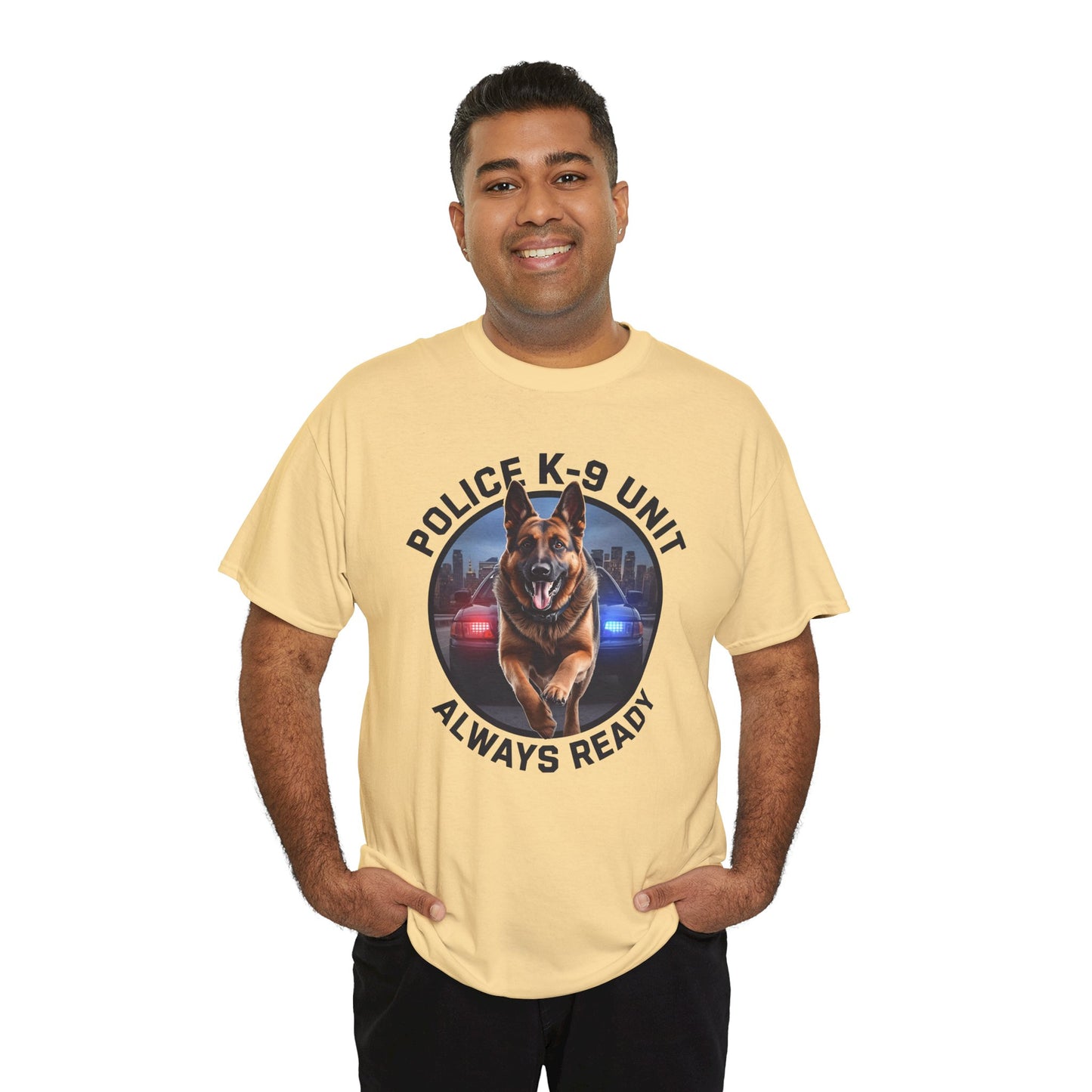 Police K-9 Unit Tee, Always Ready Graphic Tee, Dog Lover Gift, Police Support Shirt, Police Dog Merchandise