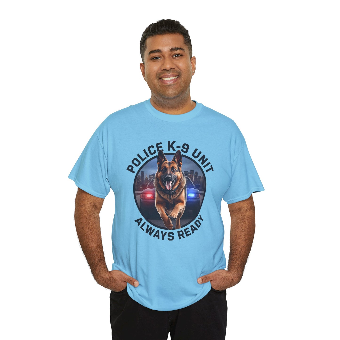 Police K-9 Unit Tee, Always Ready Graphic Tee, Dog Lover Gift, Police Support Shirt, Police Dog Merchandise