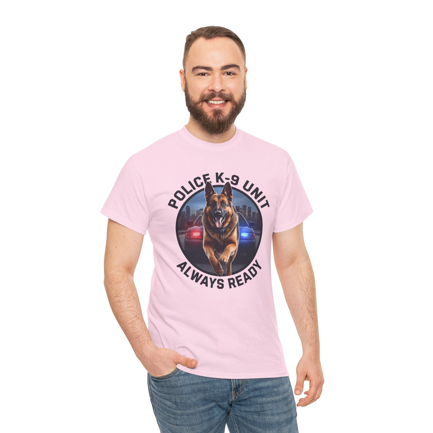 Police K-9 Unit Tee, Always Ready Graphic Tee, Dog Lover Gift, Police Support Shirt, Police Dog Merchandise