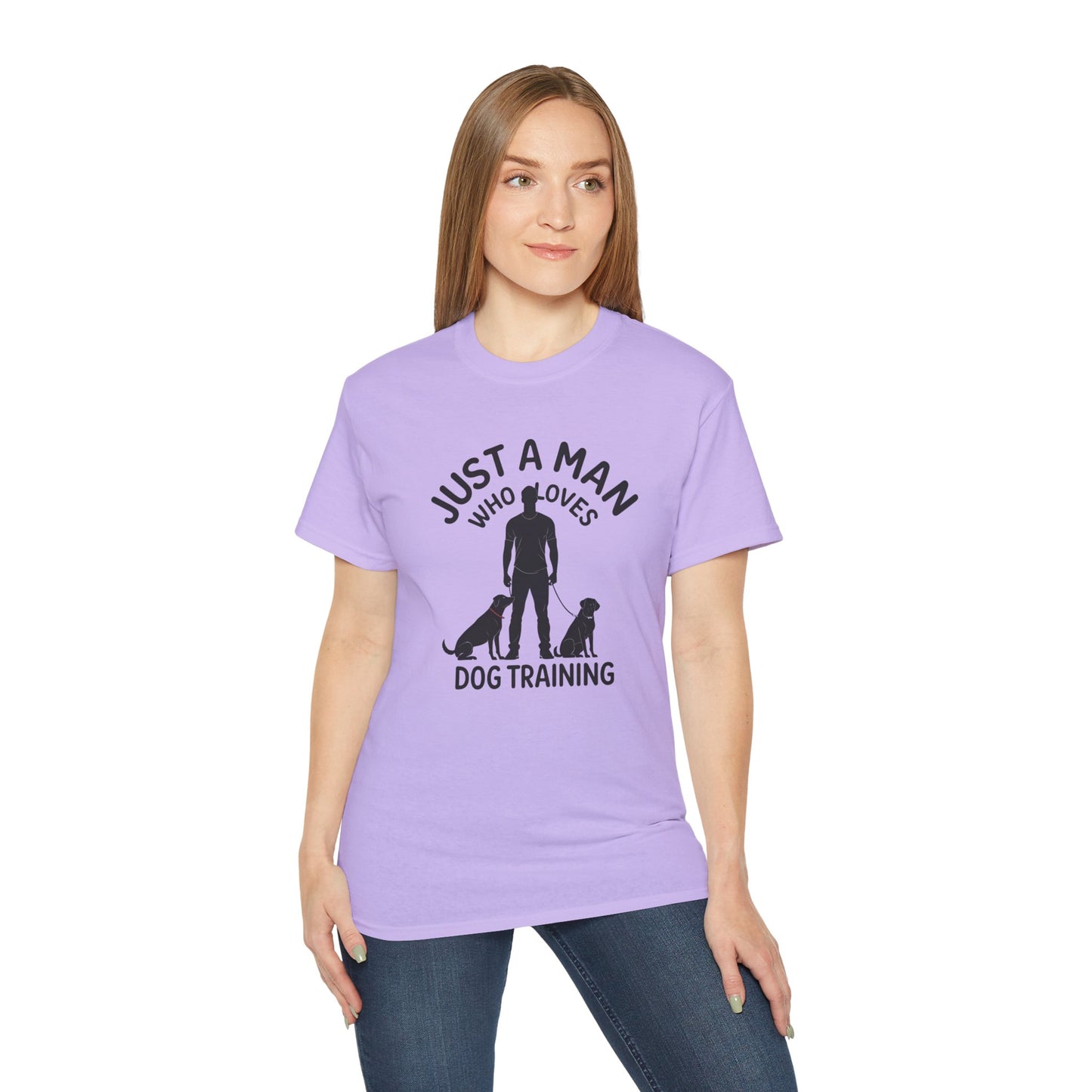 Unisex Dog Training Tee - Just A Man Who Loves Dog Training, Dog Lover Gift, Dog Owner Shirt, Casual Wear