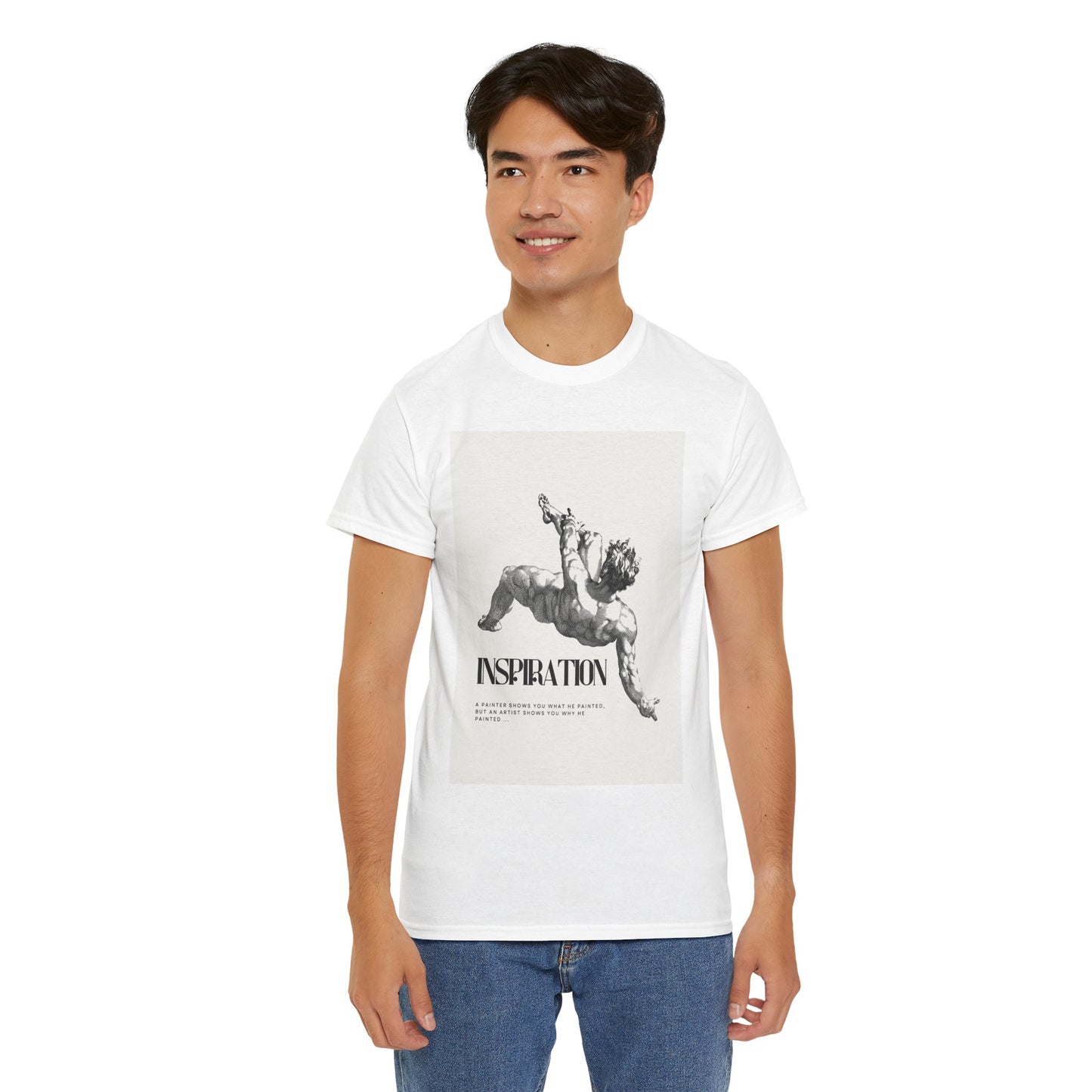 Inspiration Unisex Heavy Cotton Tee, Motivational Shirt, Gift for Artists, Casual Wear, Quote T-Shirt, Birthday Gift