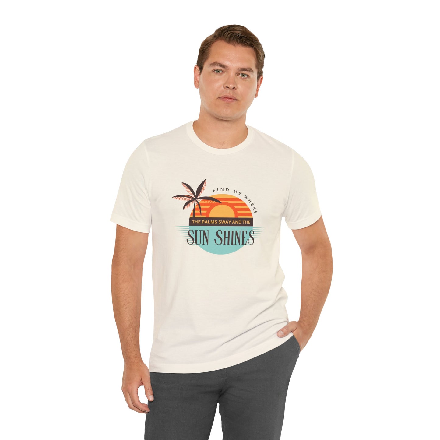 Tropical Vibes Tee - Relaxing Beach Sunset Design for Travelers and Summer Lovers, Perfect Gift for Vacations, Beach Days, and Casual Style
