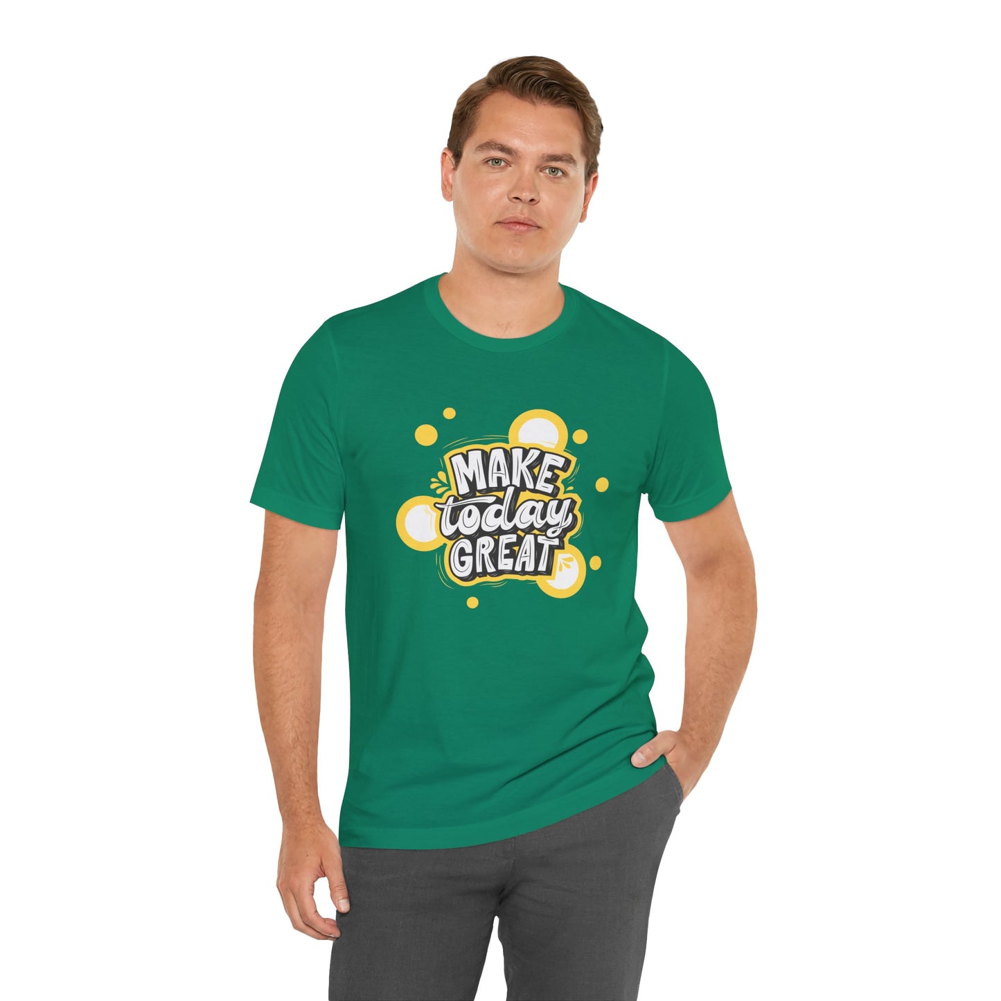 Make Today Great Inspirational Unisex Tee, Motivational Shirt, Positive Vibe Apparel, Gift for Friends, Casual Wear, Everyday Inspiration