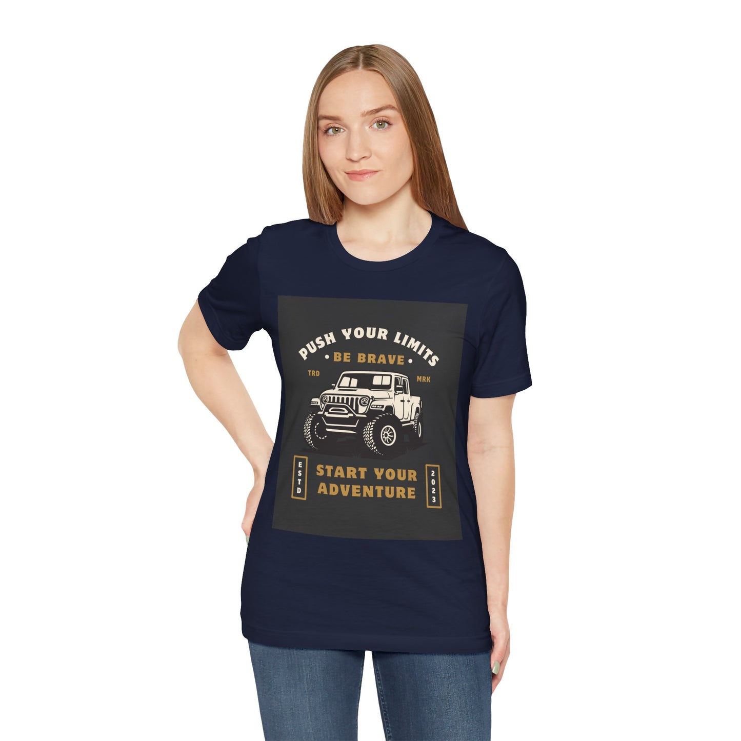 Push Your Limits Adventure-Inspiring Unisex Jersey Tee, Outdoor Shirt, Motivational T-Shirt, Gift for Adventurers, Hiking Apparel, Travel Tee