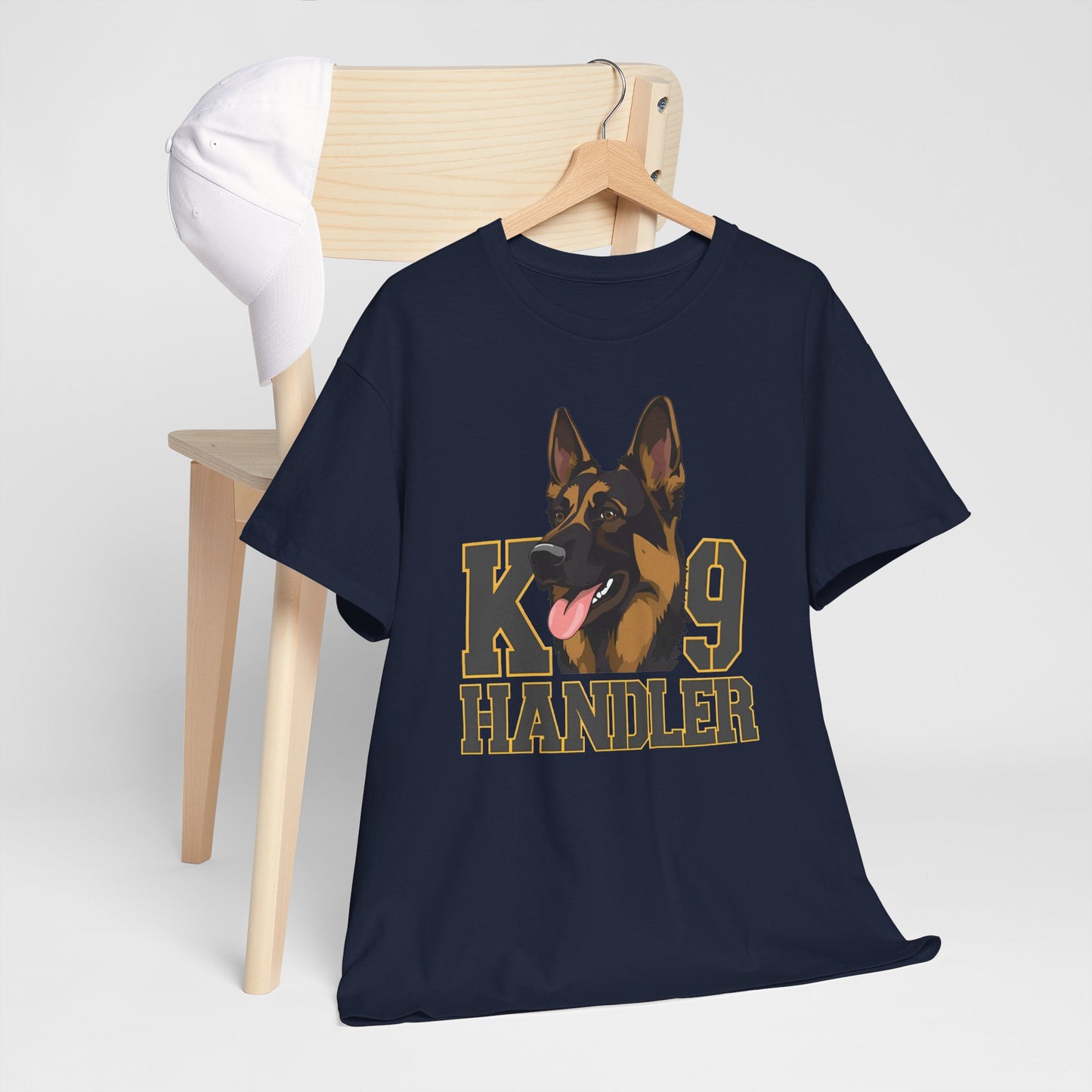 German Shepherd K9 Handler Tee, Perfect for Dog Lovers, Gift for Pet Owners, Unisex Cotton T-Shirt