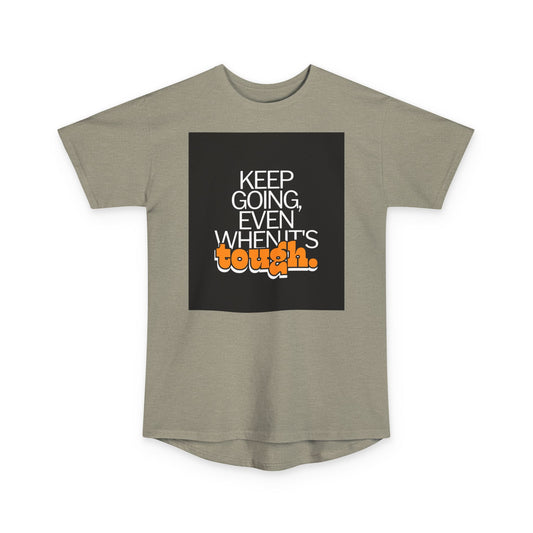 Keep Going Even When ITs Tough Motivational Urban Tee, Inspirational Apparel, Gift for Fitness Lovers, Casual Style Top, Everyday Wear