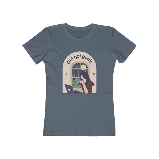 Motivational Girl Got Goals Tee, Graphic Tee for Women, Goal-Setting Shirt, Casual Outfit, Gift for Women
