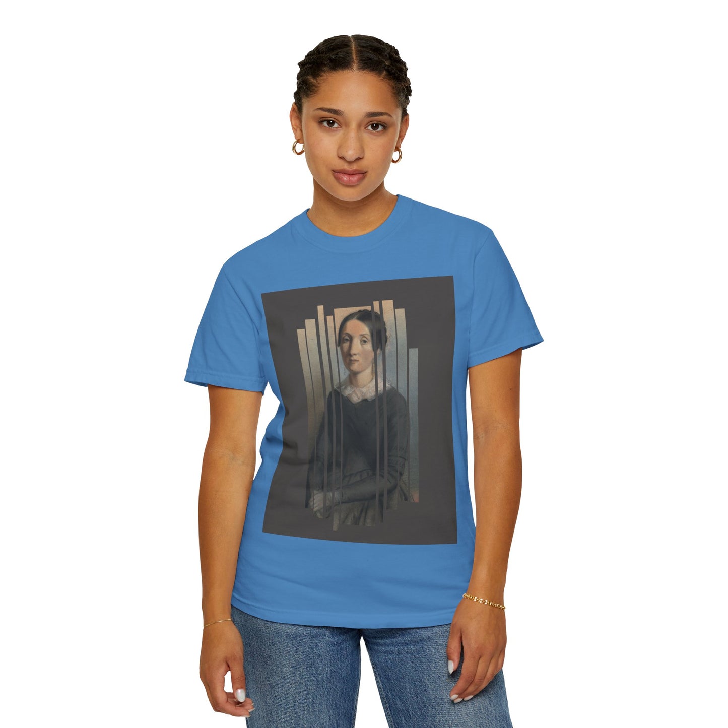 Vintage Aesthetic Art Tee, Unisex Garment-Dyed T-shirt with Artistic Design, Casual Wear, Gift for Art Lovers, Trendy Graphic Shirt
