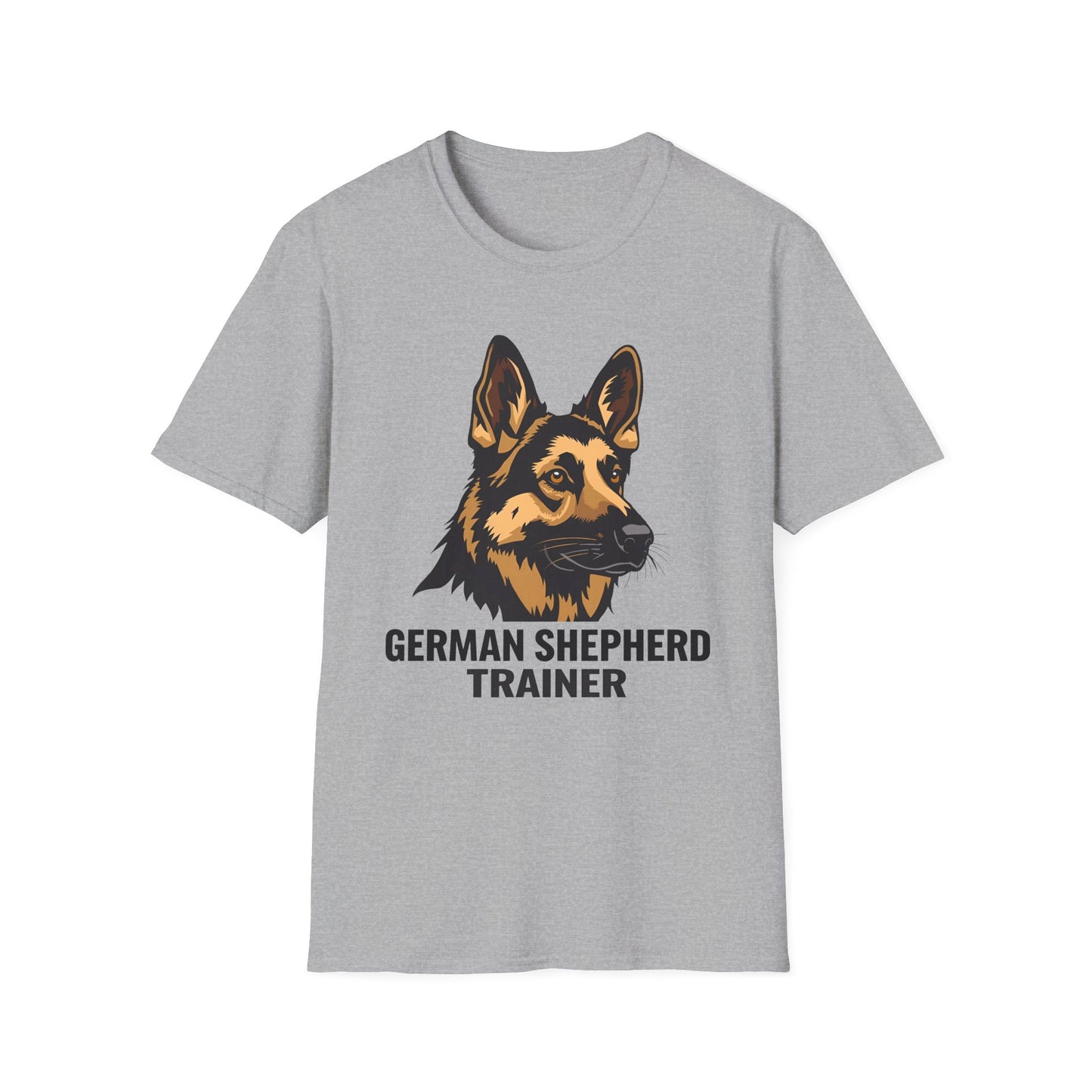 German Shepherd Trainer Unisex Softstyle T-Shirt, Dog Lover Gift, Pet Trainer Apparel