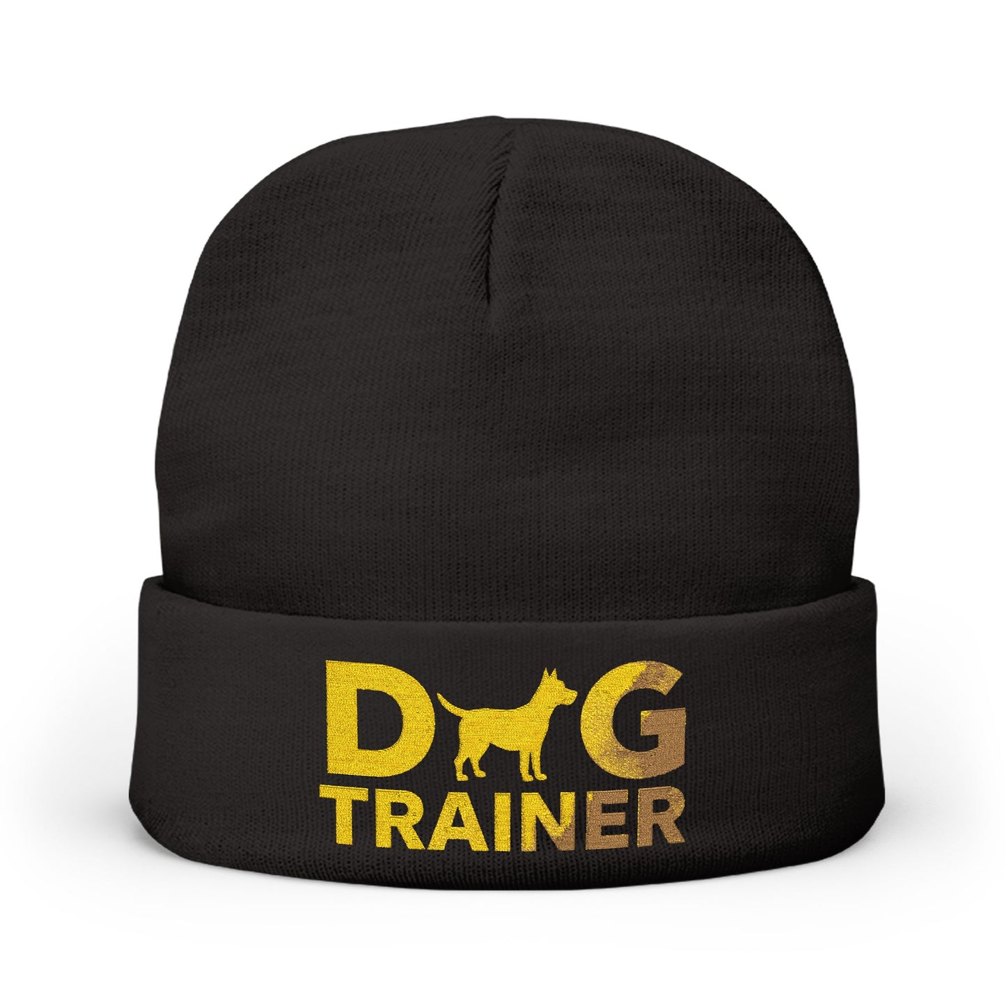 Dog Trainer Embroidered Knit Beanie, Cozy Winter Accessory, Pet Lover Gift, Dog Owner Beanie
