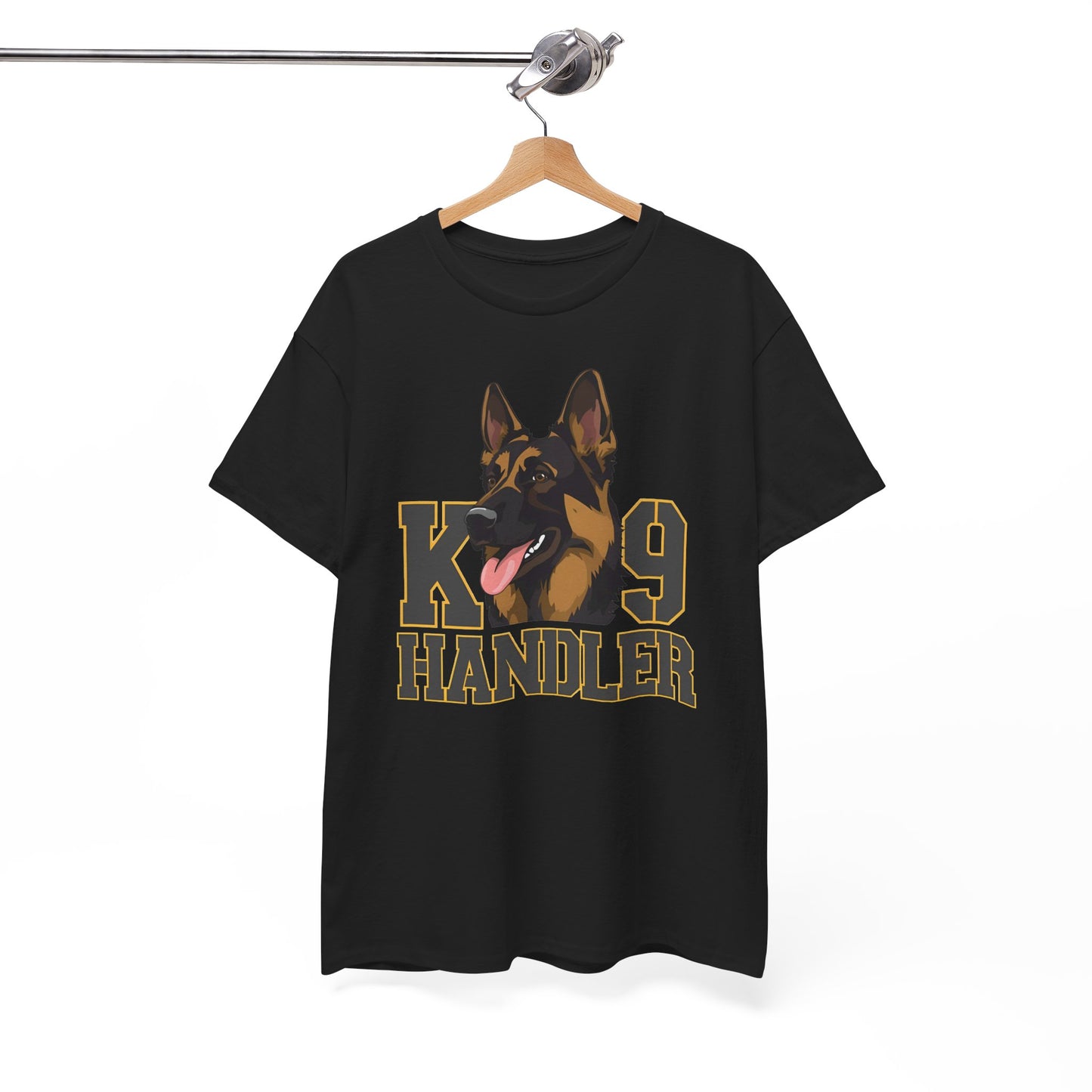 German Shepherd K9 Handler Tee, Perfect for Dog Lovers, Gift for Pet Owners, Unisex Cotton T-Shirt