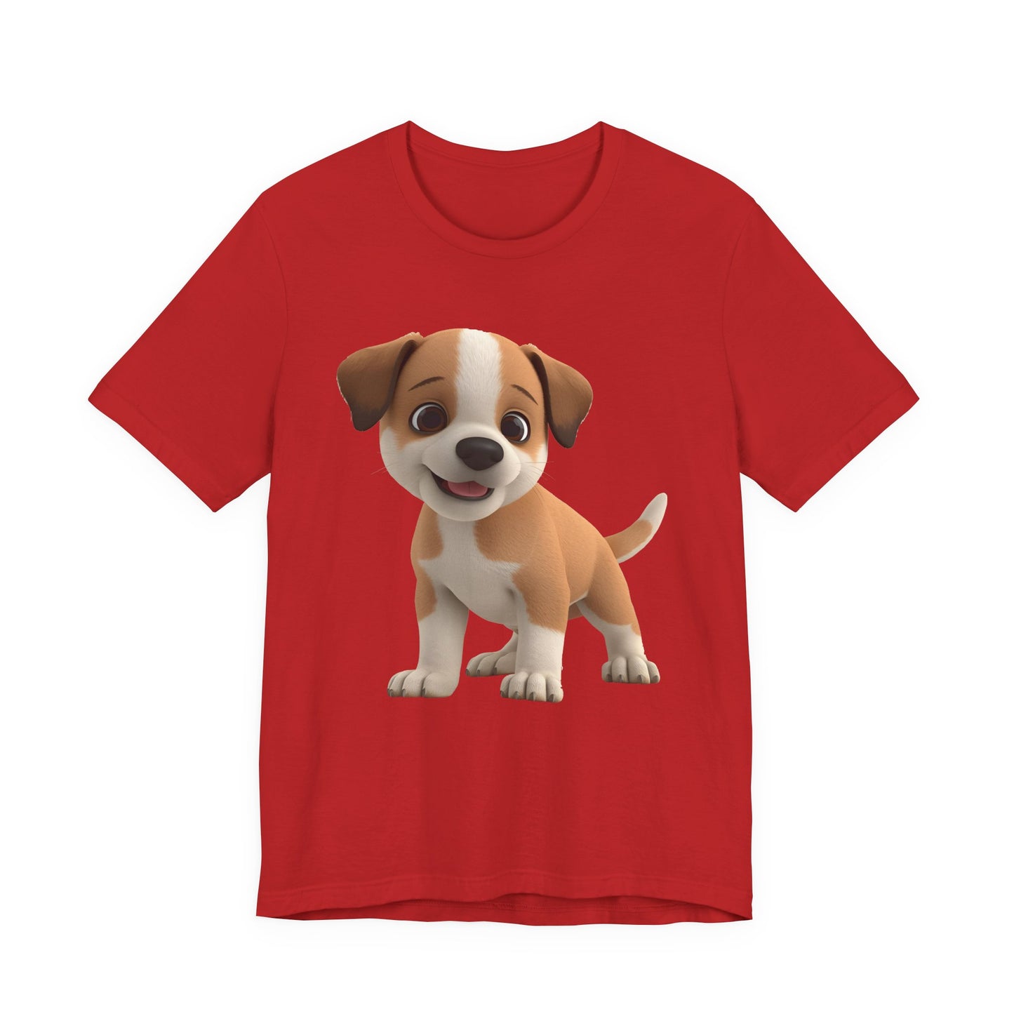 Cute Dog 3D Graphic Tee, Fun Animal Shirt, Dog Lover Gift, Playful Fashion Statement