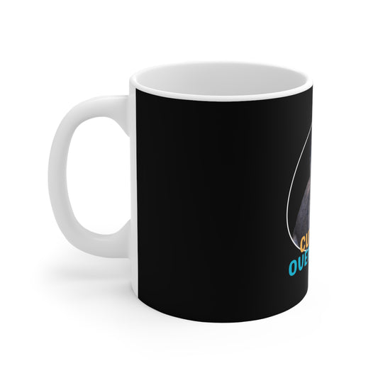 Dog Lover 11oz Mug With a Sable German Shepherd Puppy and Caption Cuteness Overloaded