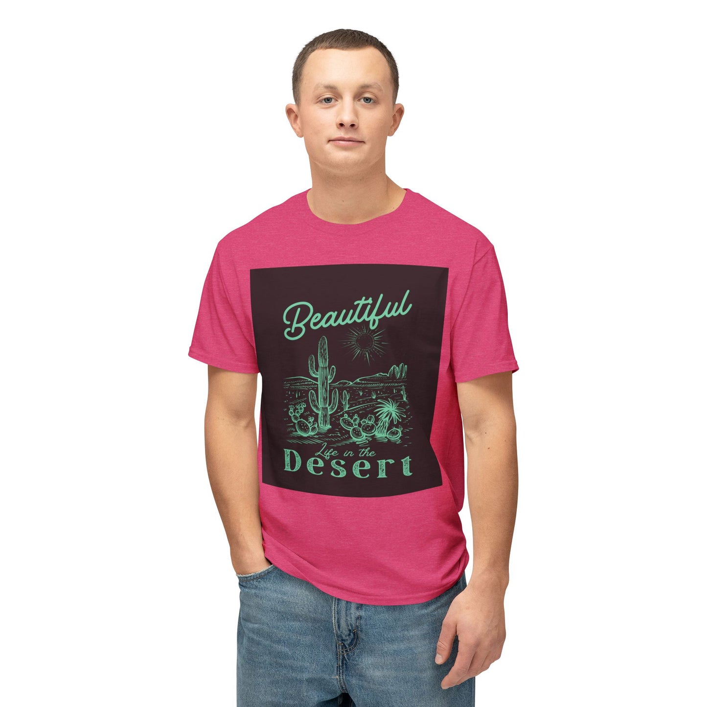 Beautiful Desert Unisex T-Shirt, Nature Lover Tee, Summer Vacation Apparel, Gift for Him/Her, Retro Graphic Shirt