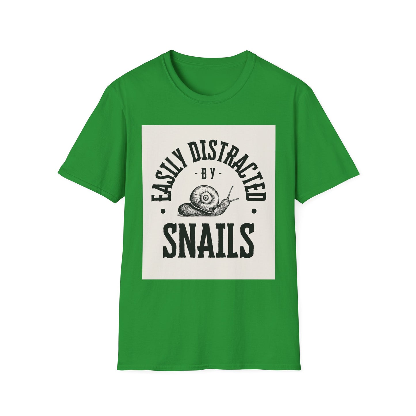 Easily Distracted by Snails Vintage T-Shirt, Funny Snail Tee, Gift for Nature Lovers, Humorous Graphic Shirt, Cute Casual Wear
