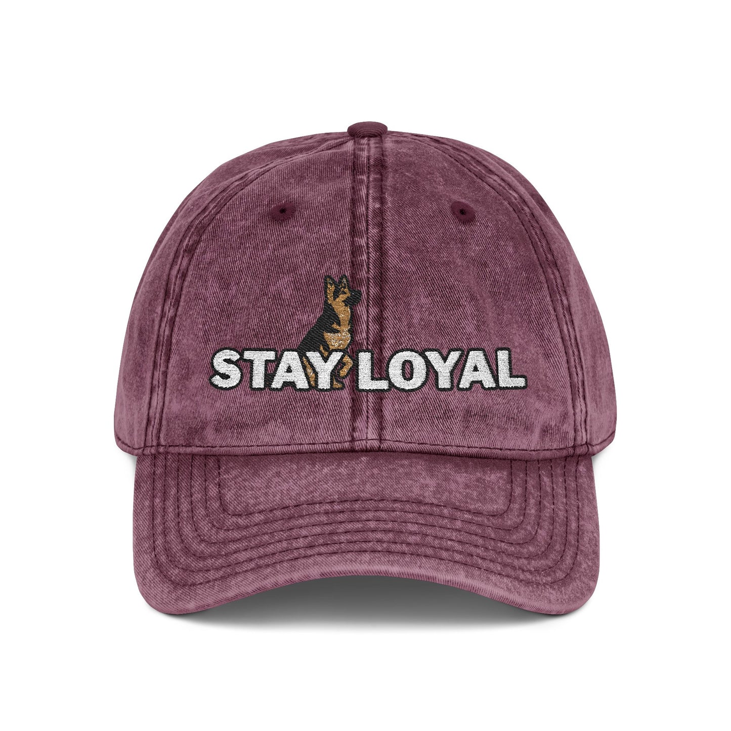 German Shepherd Vintage Embroidered Cap - Stay Loyal