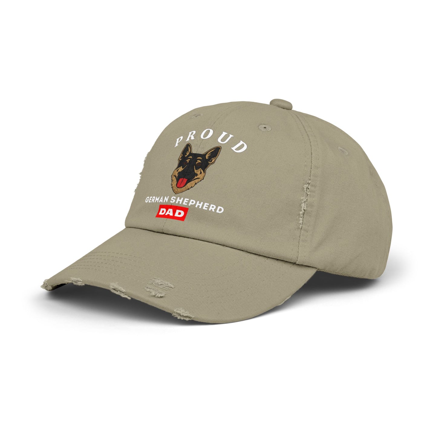 Proud German Shepherd Dad Distressed Cap - Unisex Pet Lover Hat