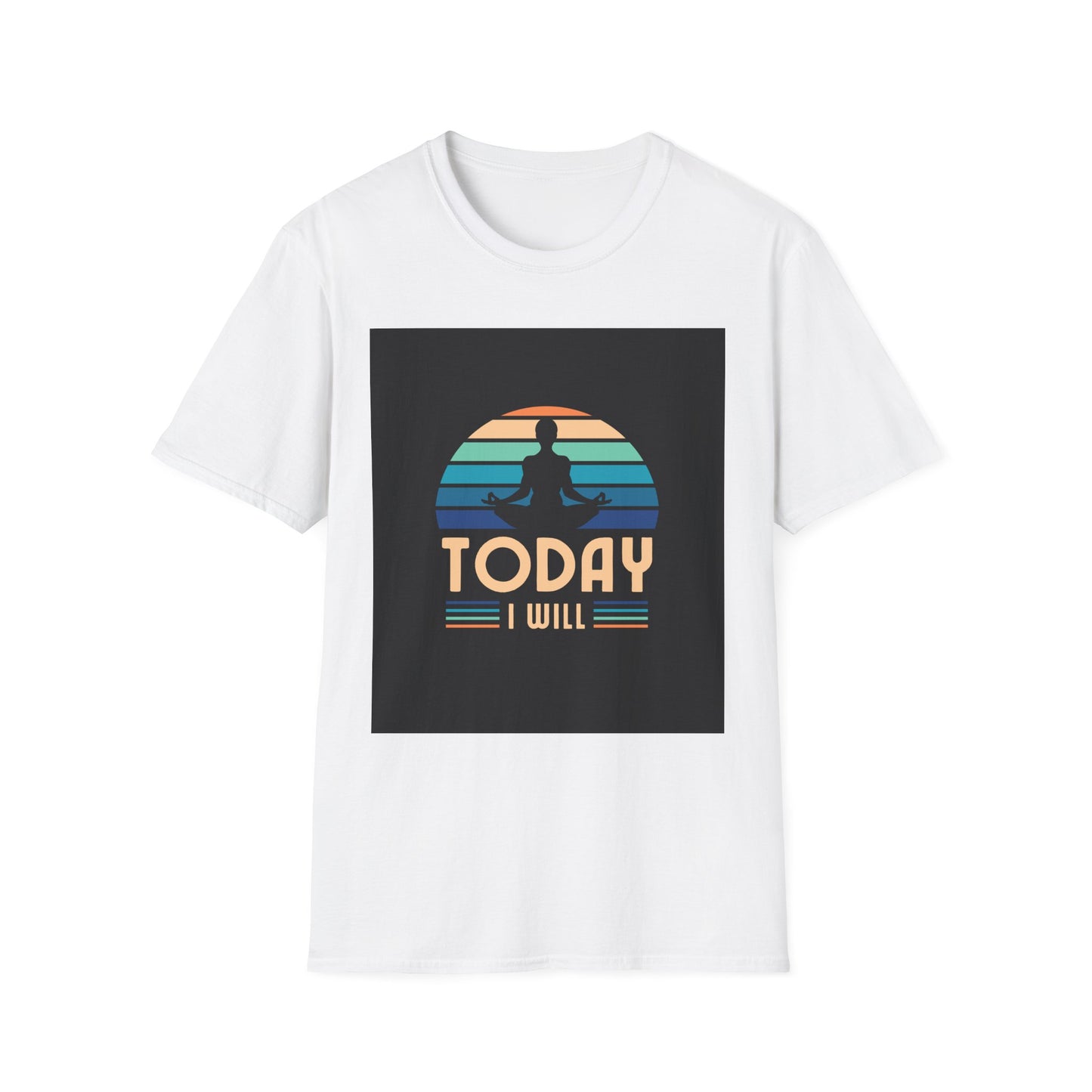 Mindfulness Motivation Unisex T-Shirt, Positive Quote Today I Will Shirt, Inspirational Graphic Tee, Yoga Apparel, Gift for Meditation Lovers