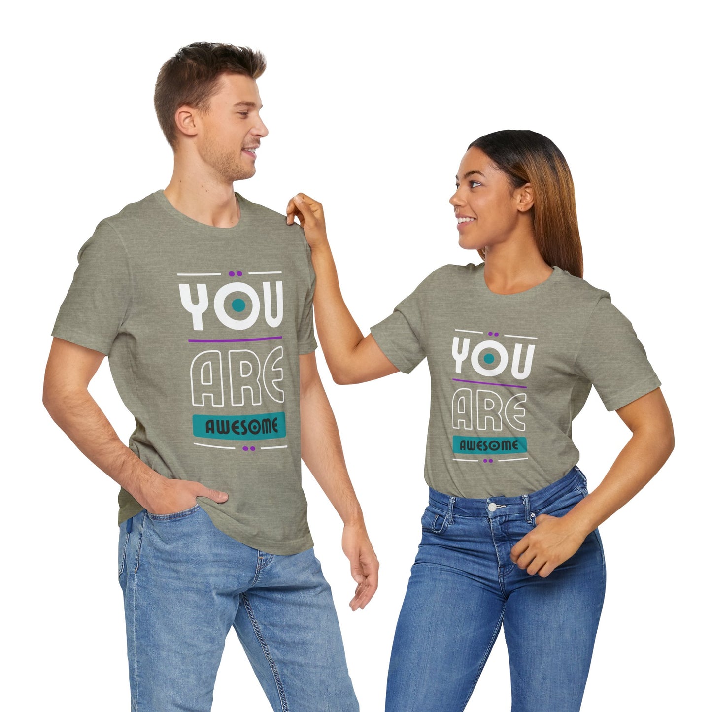 You Are Awesome Tee, Unisex Inspirational T-Shirt, Motivational Gift, Casual Wear, Birthday Gift, Summer Outfit