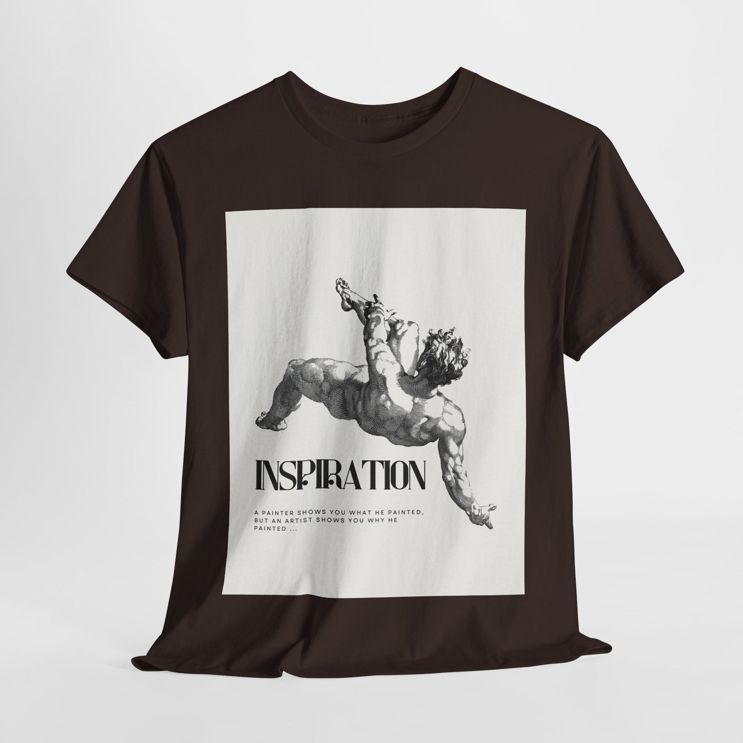 Inspiration Unisex Heavy Cotton Tee, Motivational Shirt, Gift for Artists, Casual Wear, Quote T-Shirt, Birthday Gift