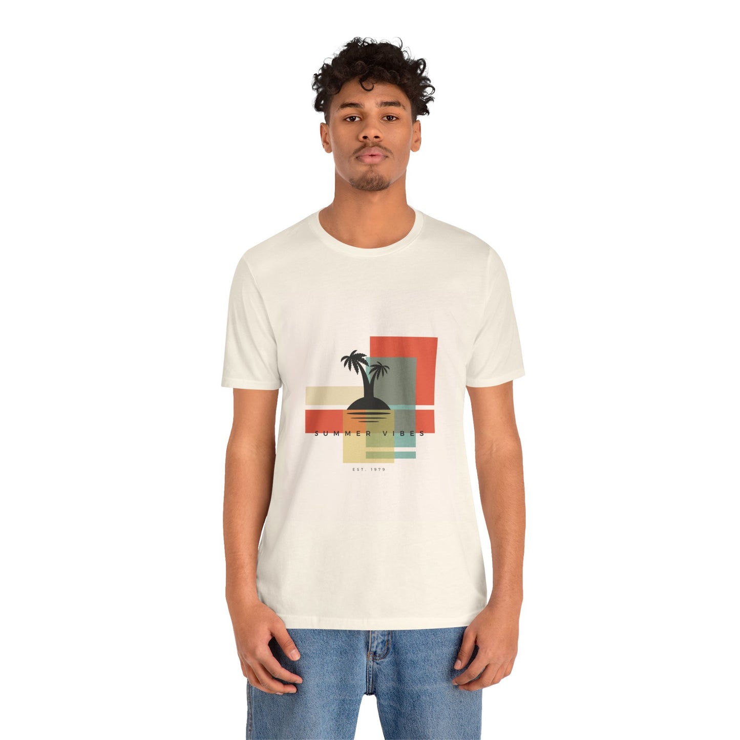 Tropical Sunset Tee, Summer Vibes Shirt, Vacation Outfit, Unisex Graphic Tee, Gift for Beach Lovers, Casual Wear