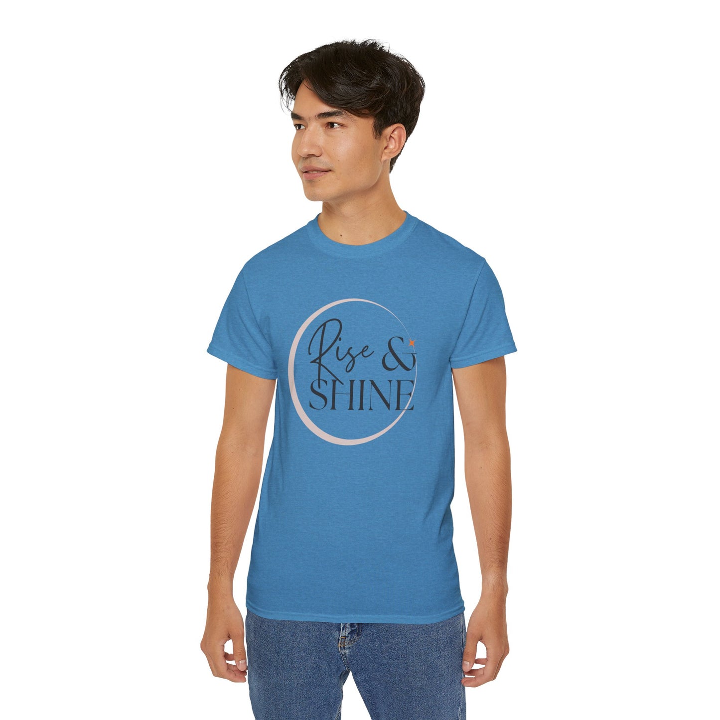 Rise & Shine Unisex Ultra Cotton Tee, Motivational Tee, Inspirational Shirt, Gift for Her, Positive Quote T-Shirt, Summer Fashion