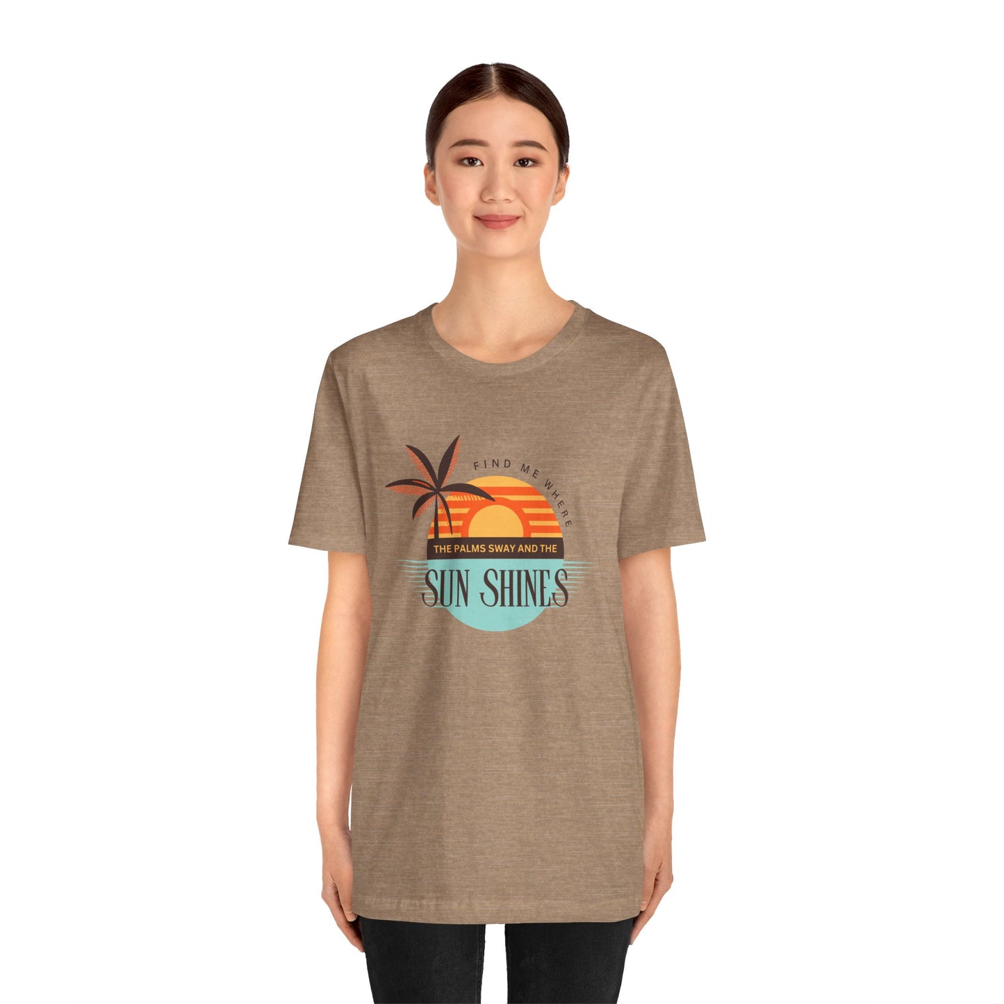 Tropical Vibes Tee - Relaxing Beach Sunset Design for Travelers and Summer Lovers, Perfect Gift for Vacations, Beach Days, and Casual Style