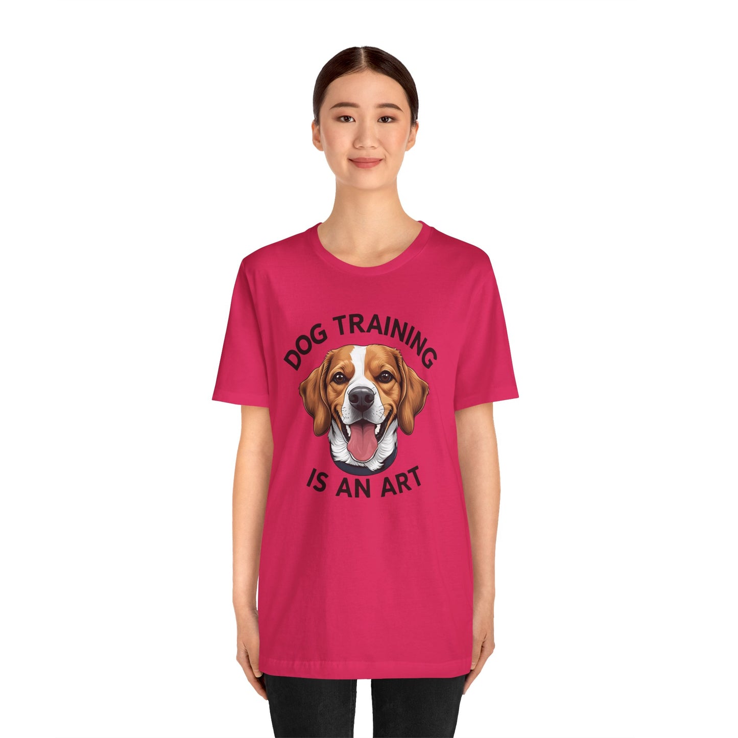 Dog Training is An Art Tee - Unisex Jersey Short Sleeve, Gift for Dog Lovers, Training T-Shirt, Dog Owner Apparel, Cute Canine Shirt