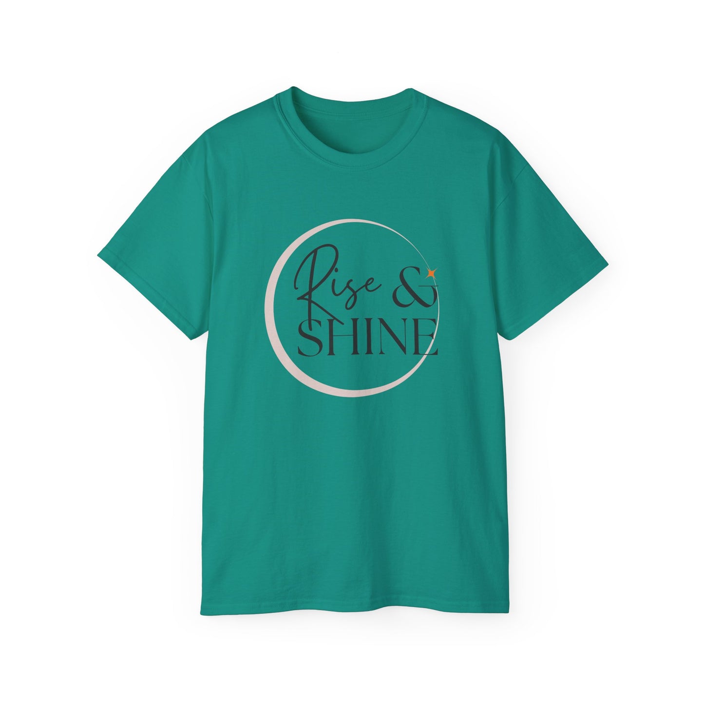 Rise & Shine Unisex Ultra Cotton Tee, Motivational Tee, Inspirational Shirt, Gift for Her, Positive Quote T-Shirt, Summer Fashion