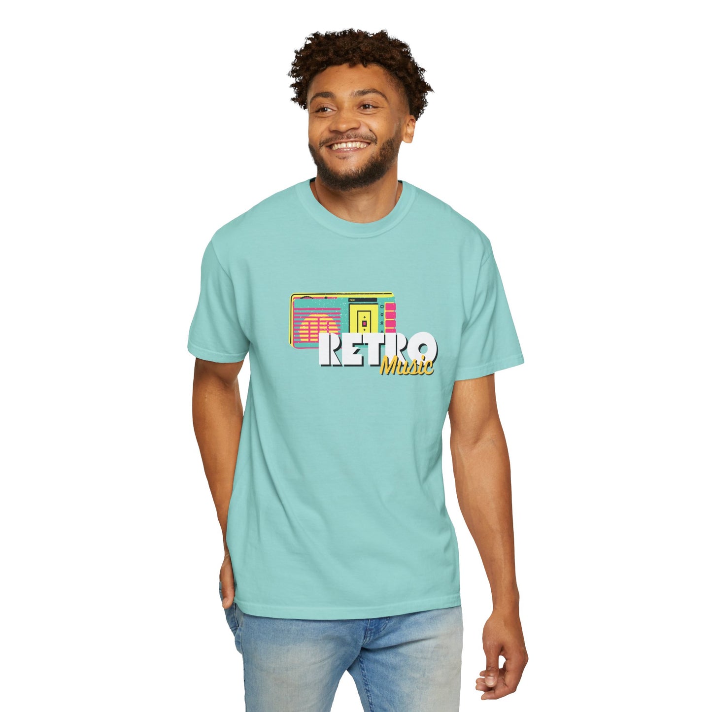Retro Music T-Shirt, Vintage Style Tee, Unisex Garment-Dyed Shirt, Perfect for Music Lovers, Great for Festivals and Gifts