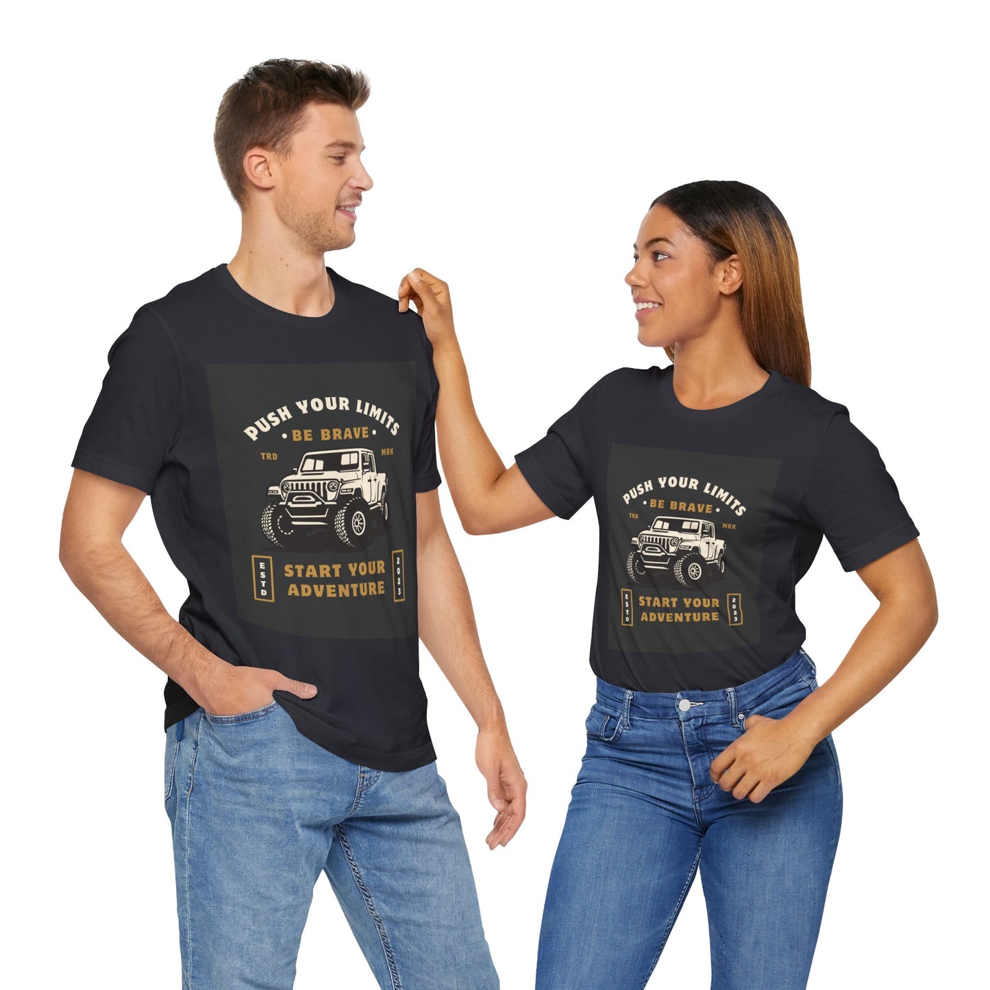 Push Your Limits Adventure-Inspiring Unisex Jersey Tee, Outdoor Shirt, Motivational T-Shirt, Gift for Adventurers, Hiking Apparel, Travel Tee