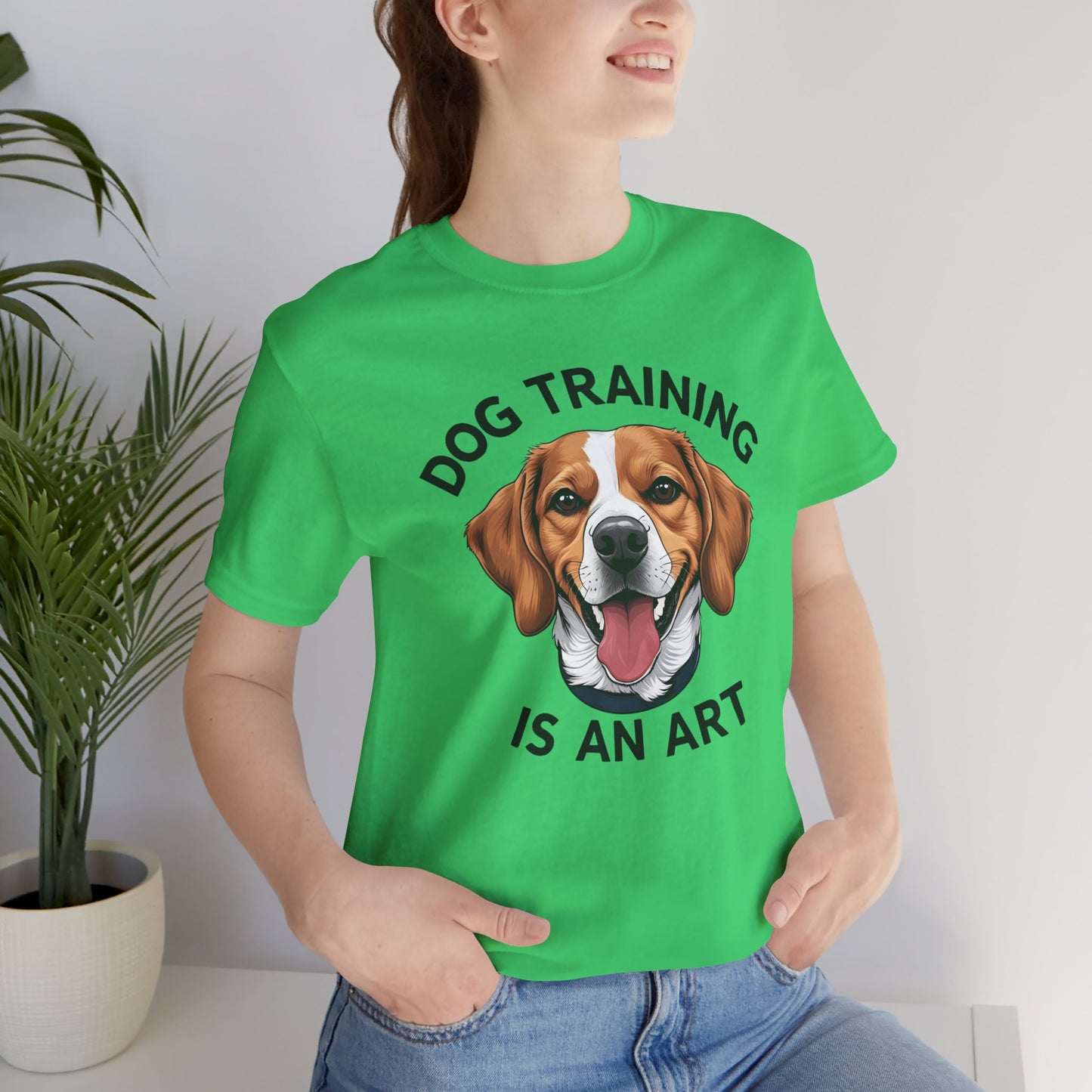 Dog Training is An Art Tee - Unisex Jersey Short Sleeve, Gift for Dog Lovers, Training T-Shirt, Dog Owner Apparel, Cute Canine Shirt
