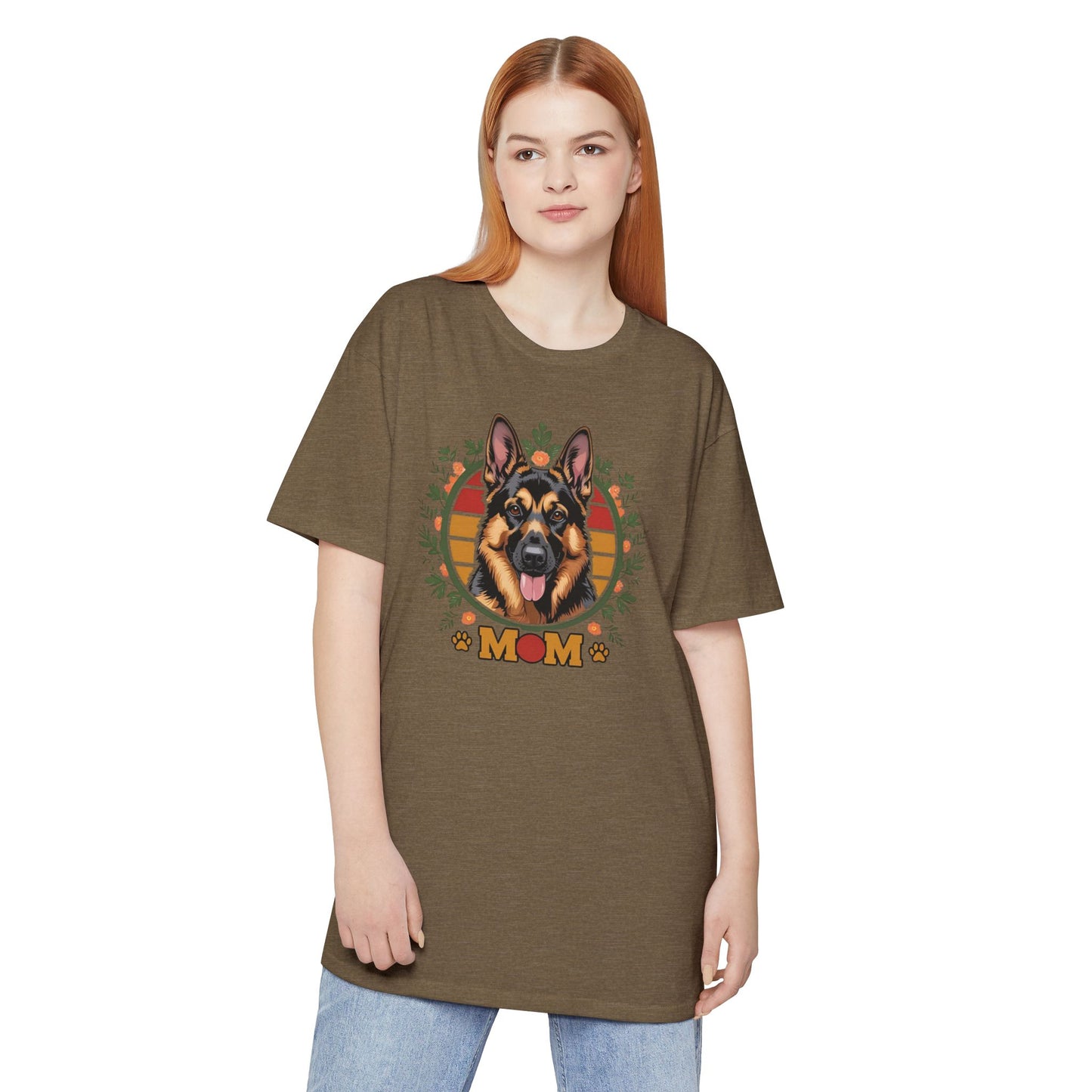 German Shepherd Mom Long Body Urban Tee, Pet Lover Shirt, Casual Dog Lover Tee, Gift for Dog Moms, Animal Rescue Tee