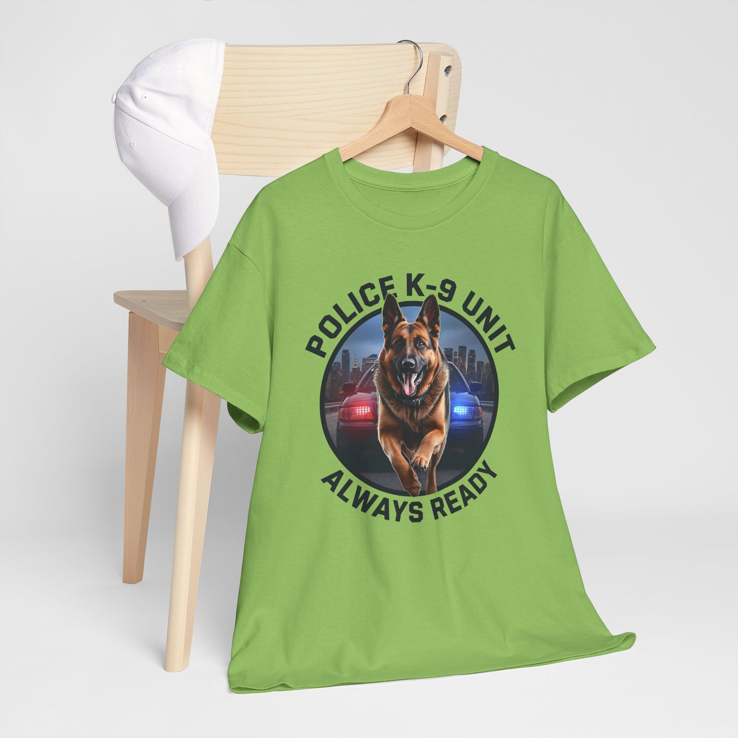 Police K-9 Unit Tee, Always Ready Graphic Tee, Dog Lover Gift, Police Support Shirt, Police Dog Merchandise