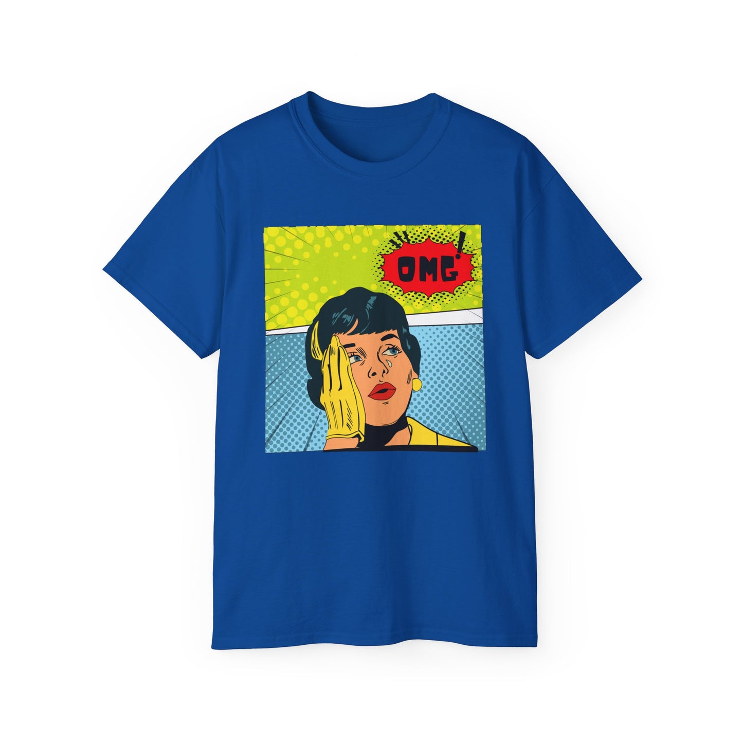 OMG Graphic Unisex Tee | Retro Pop Art T-Shirt, Gift for Trendsetters, Casual Wear, Comic Style, Fun Statement Top