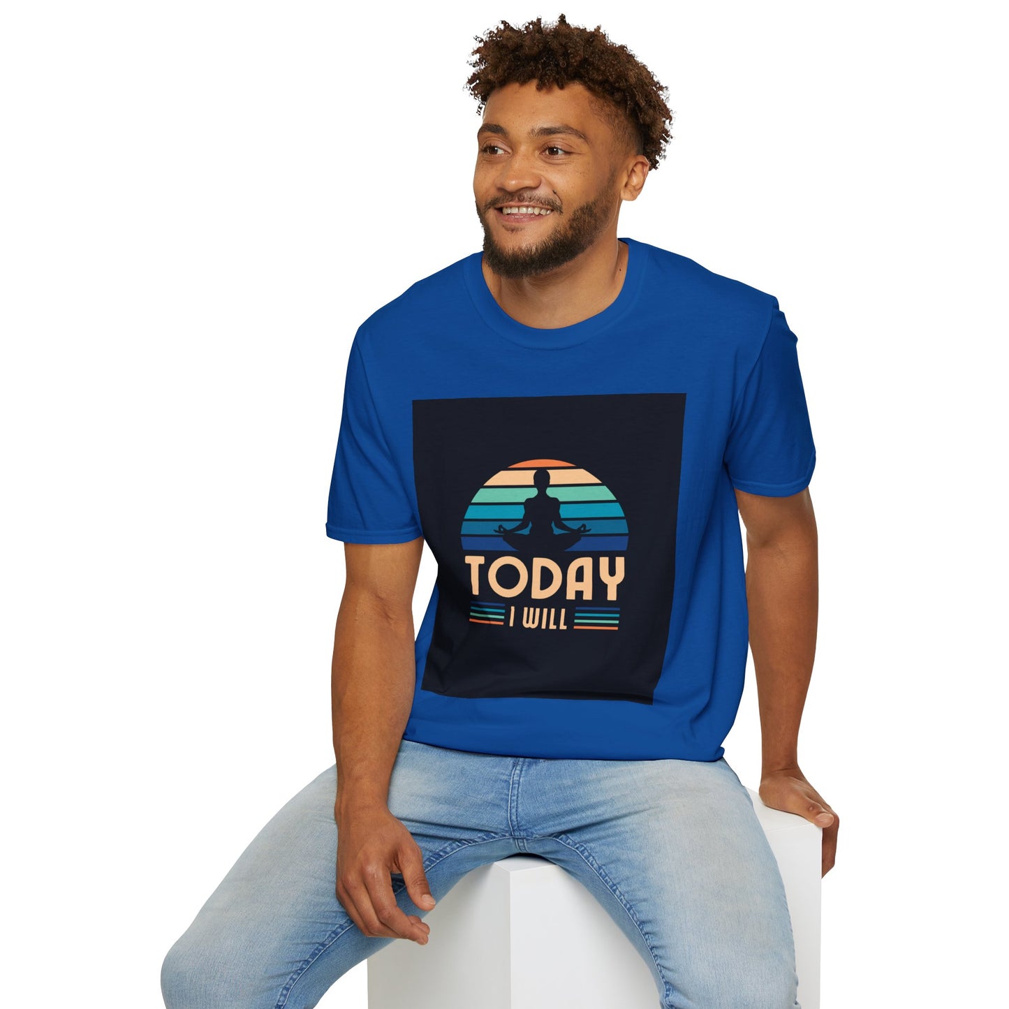 Mindfulness Motivation Unisex T-Shirt, Positive Quote Today I Will Shirt, Inspirational Graphic Tee, Yoga Apparel, Gift for Meditation Lovers
