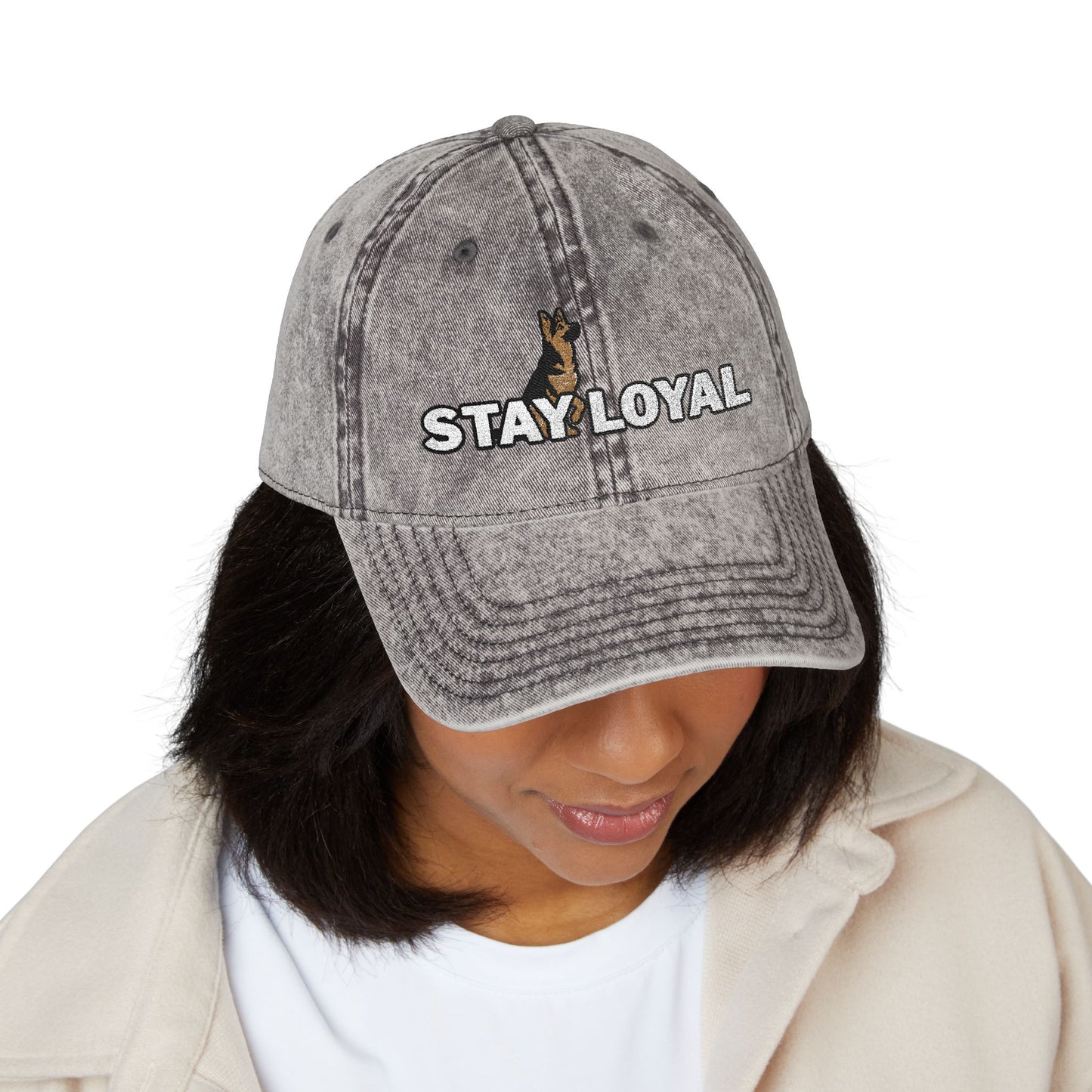 German Shepherd Vintage Embroidered Cap - Stay Loyal