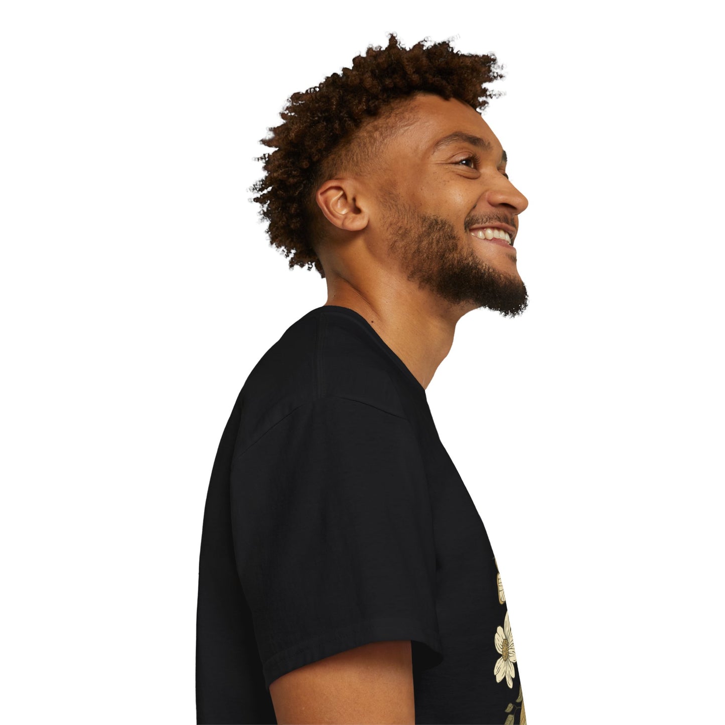 Nature-Inspired Unisex Tee, Floral Bird Print T-Shirt, Gift for Nature Lovers, Spring Fashion, Eco-Friendly Casual Wear