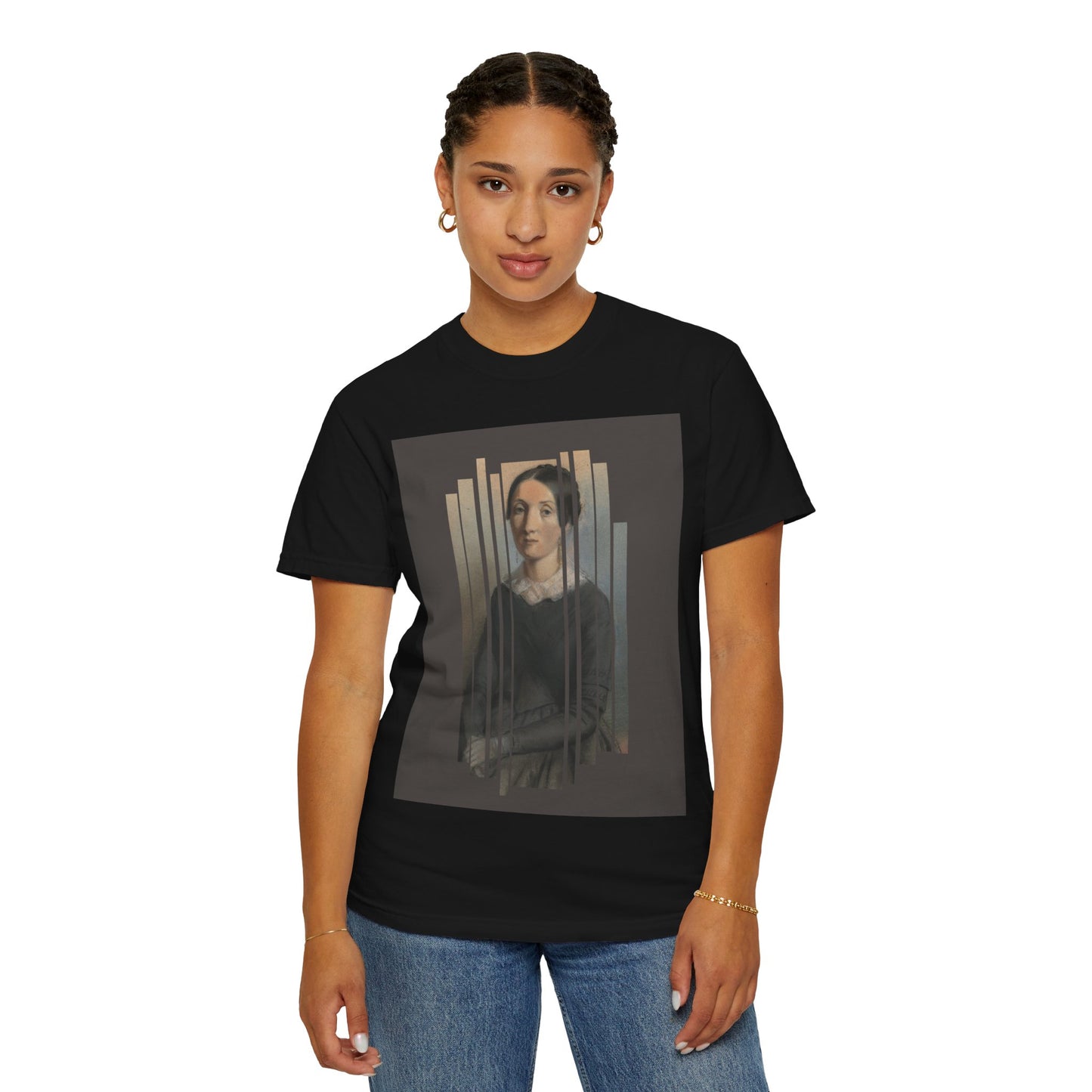 Vintage Aesthetic Art Tee, Unisex Garment-Dyed T-shirt with Artistic Design, Casual Wear, Gift for Art Lovers, Trendy Graphic Shirt