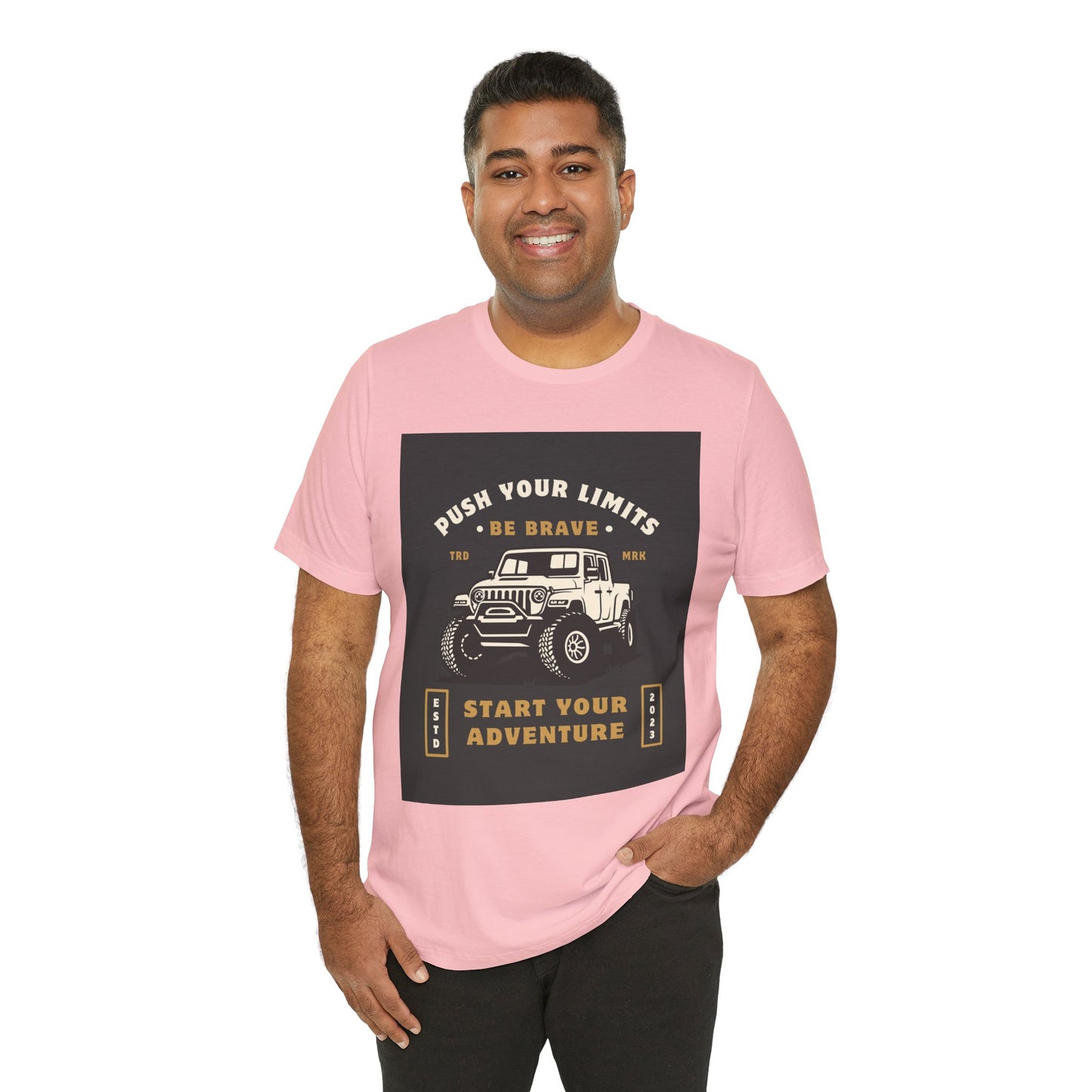 Push Your Limits Adventure-Inspiring Unisex Jersey Tee, Outdoor Shirt, Motivational T-Shirt, Gift for Adventurers, Hiking Apparel, Travel Tee