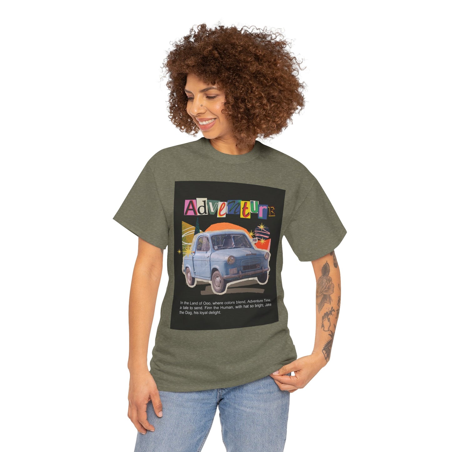 Adventure-Themed Unisex Cotton Tee, Retro Car Graphic Tee, Travel T-Shirt, Gift for Adventurers, Vintage Exploration Top