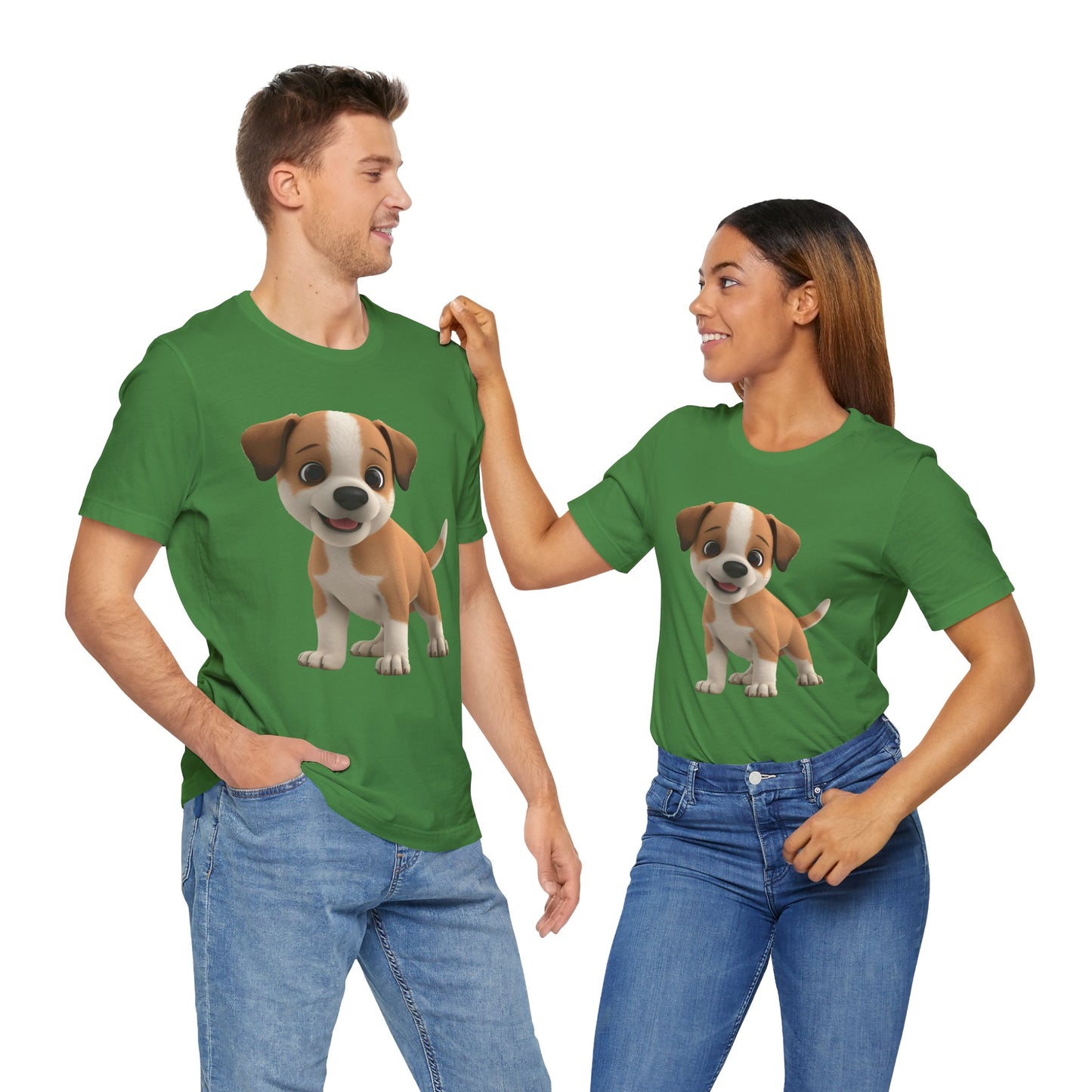 Cute Dog 3D Graphic Tee, Fun Animal Shirt, Dog Lover Gift, Playful Fashion Statement