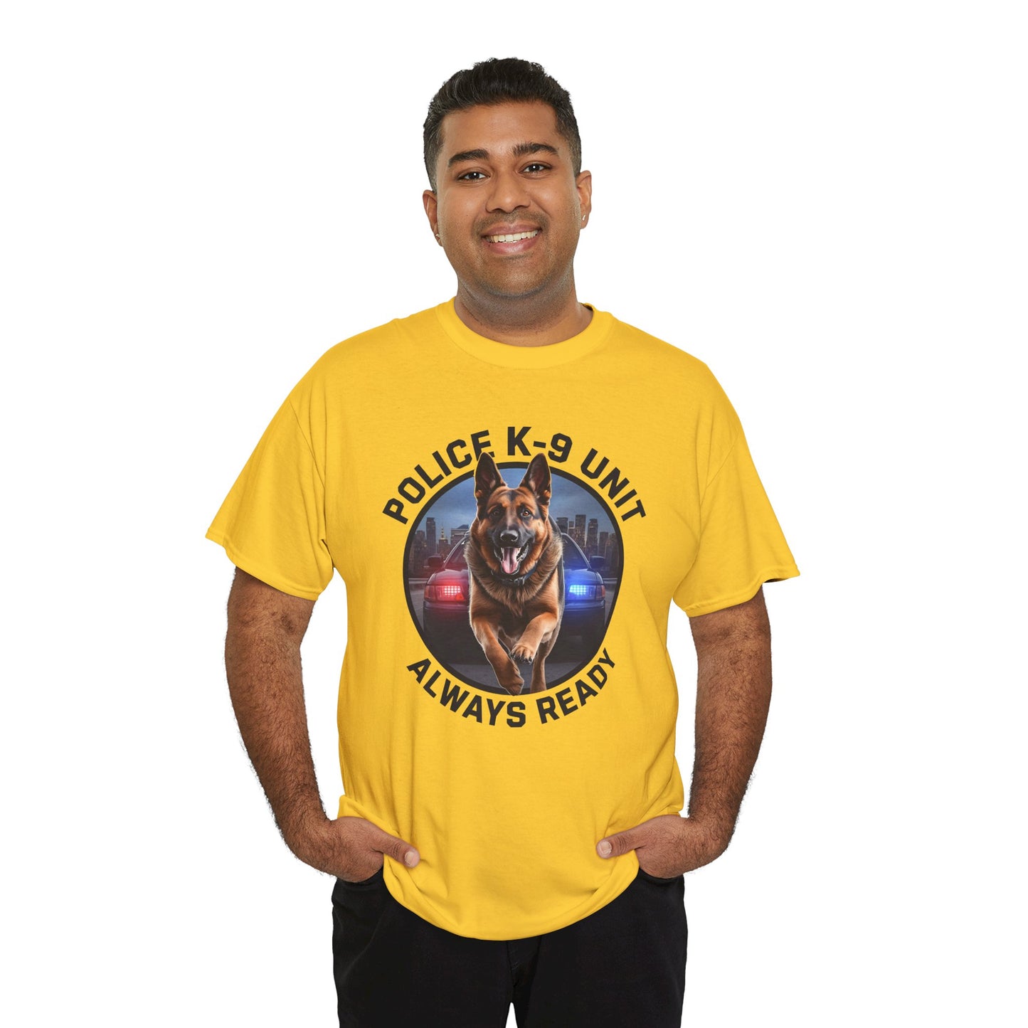Police K-9 Unit Tee, Always Ready Graphic Tee, Dog Lover Gift, Police Support Shirt, Police Dog Merchandise